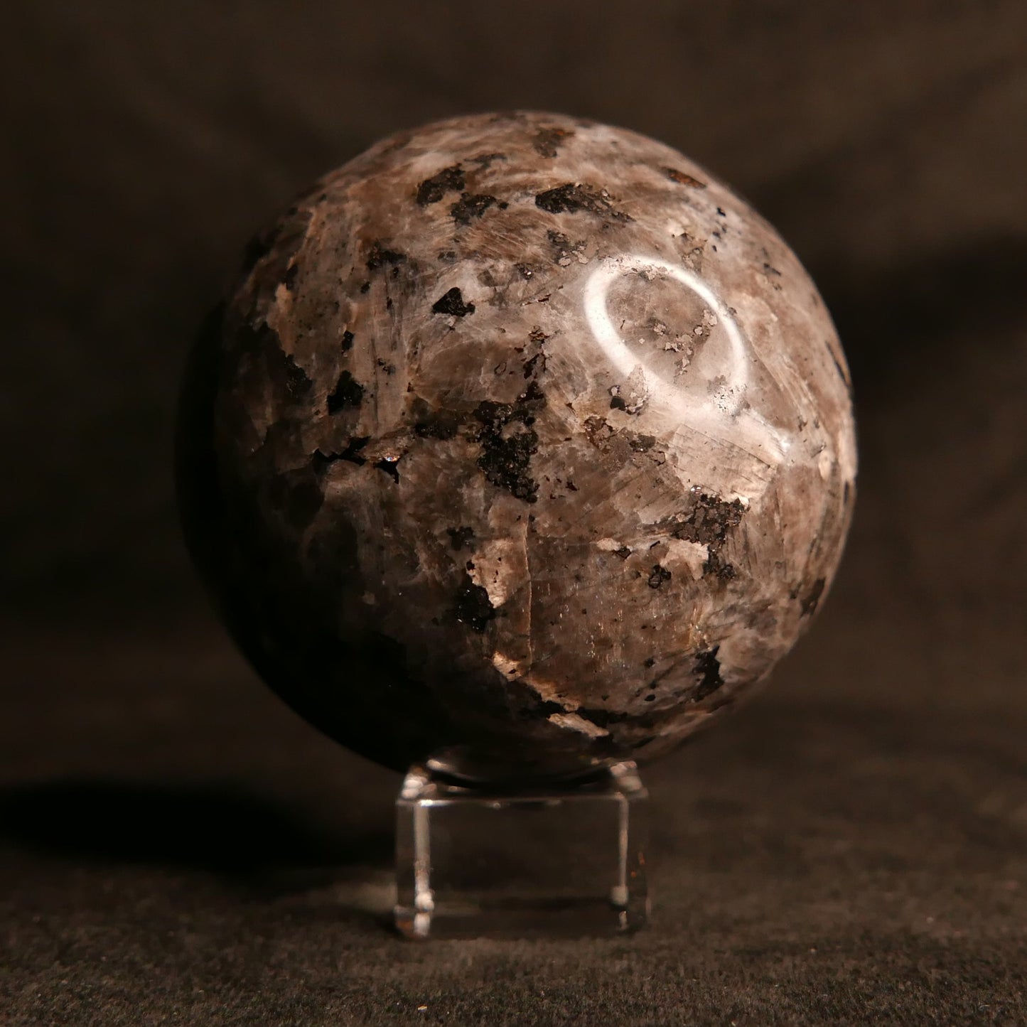 Larvikite Sphere | Snow Heart Crystals