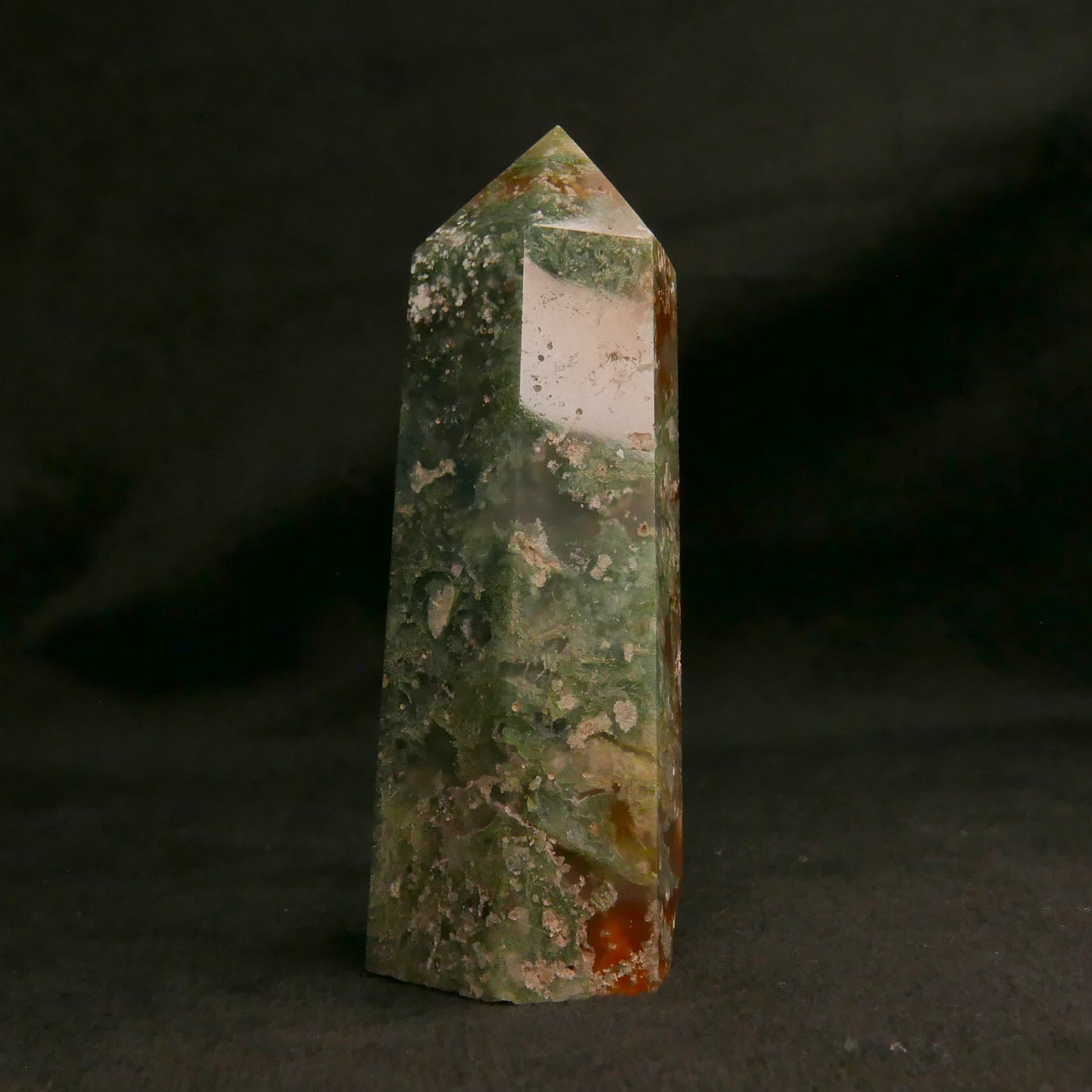 Moss Agate Tower | Snow Heart Crystals