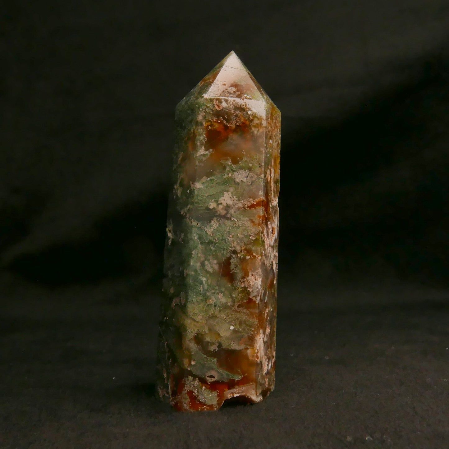 Moss Agate Tower | Snow Heart Crystals