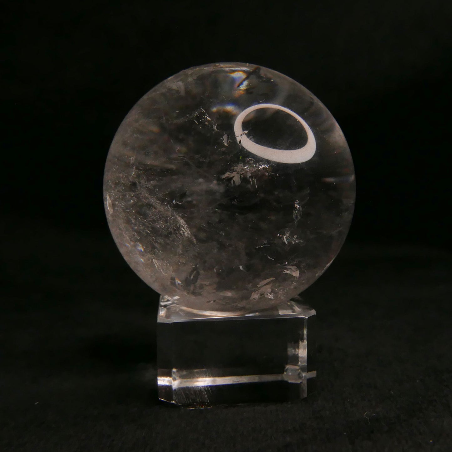 Clear Quartz Sphere with Stand | Snow Heart Crystals - Online Crystal Shop Canada 