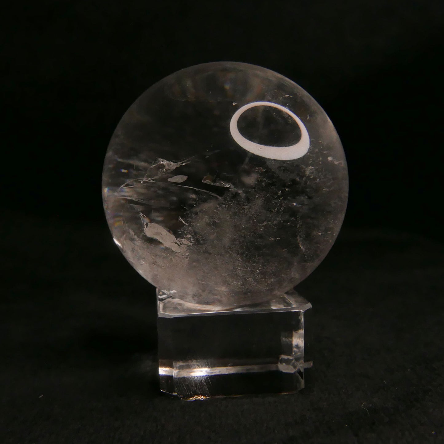 Clear Quartz Sphere with Stand | Snow Heart Crystals - Online Crystal Shop Canada 