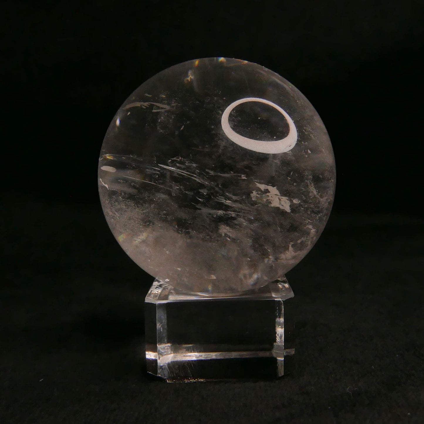 Clear Quartz Sphere with Stand | Snow Heart Crystals - Online Crystal Shop Canada 