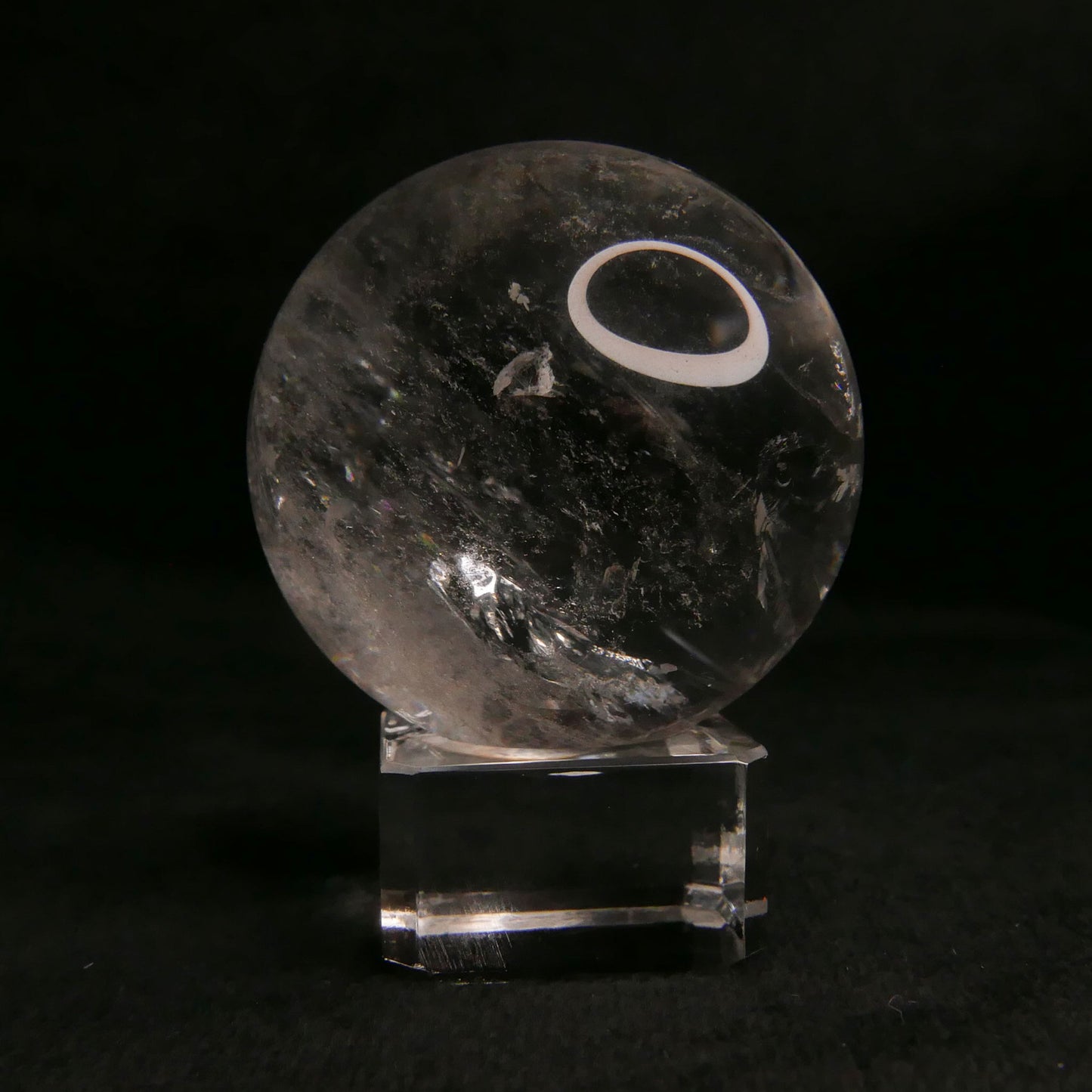 Clear Quartz Sphere with Stand | Snow Heart Crystals - Online Crystal Shop Canada 