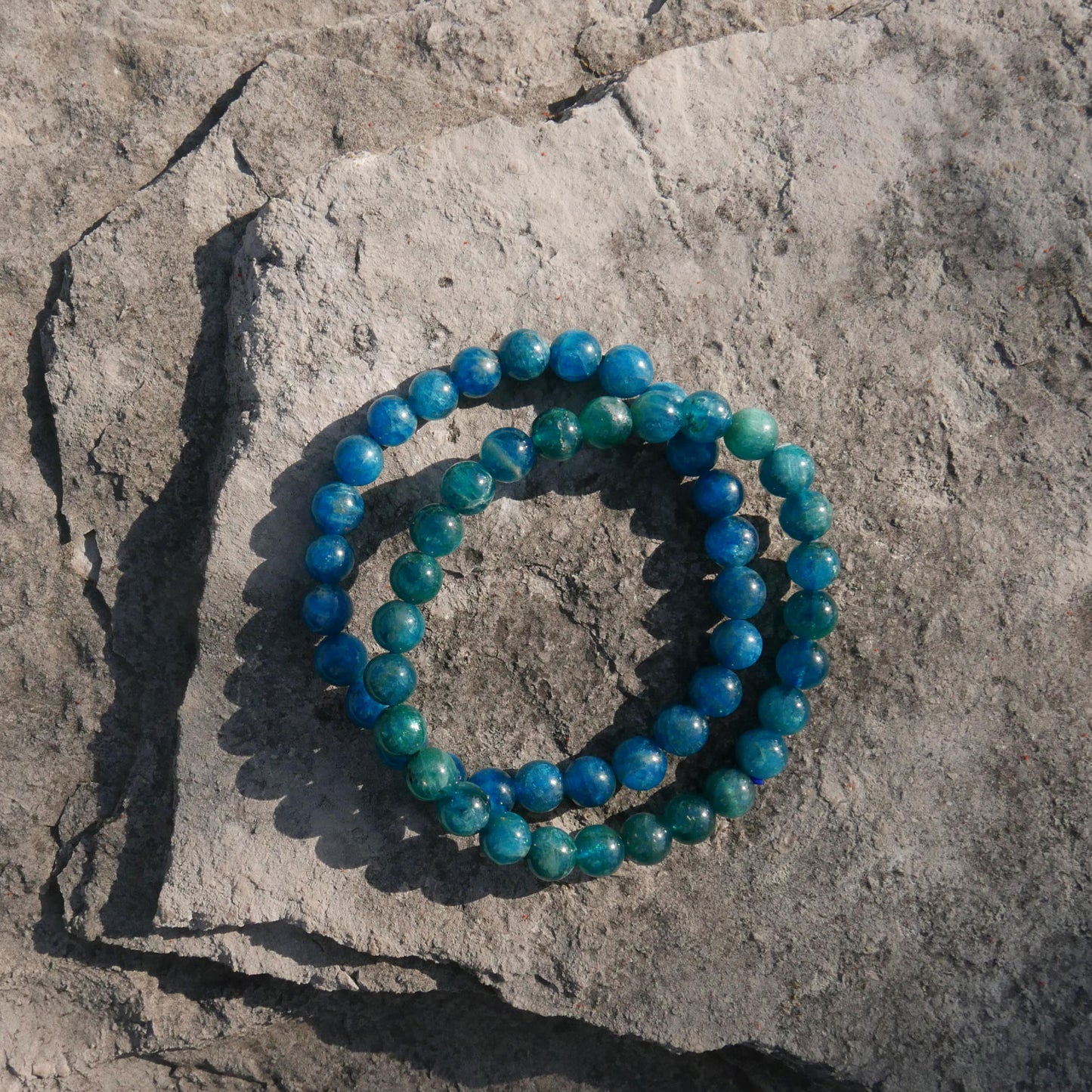 Apatite Bead Bracelet (6.5-7.5mm) | Snow Heart Crystals - Online Crystal Shop Canada 