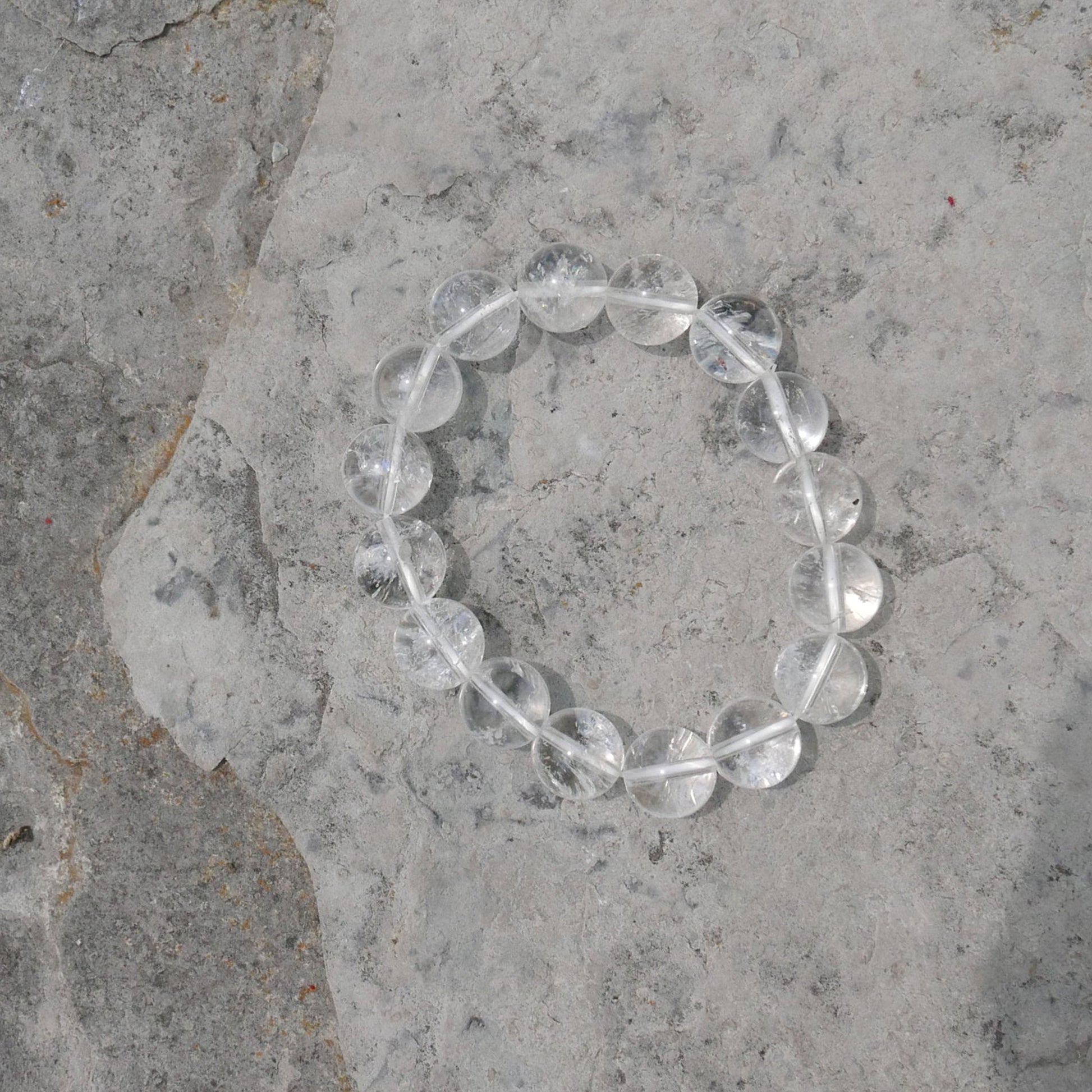 Clear Quartz Bead Bracelet (12-12.5mm) | Snow Heart Crystals - Online Crystal Shop Canada