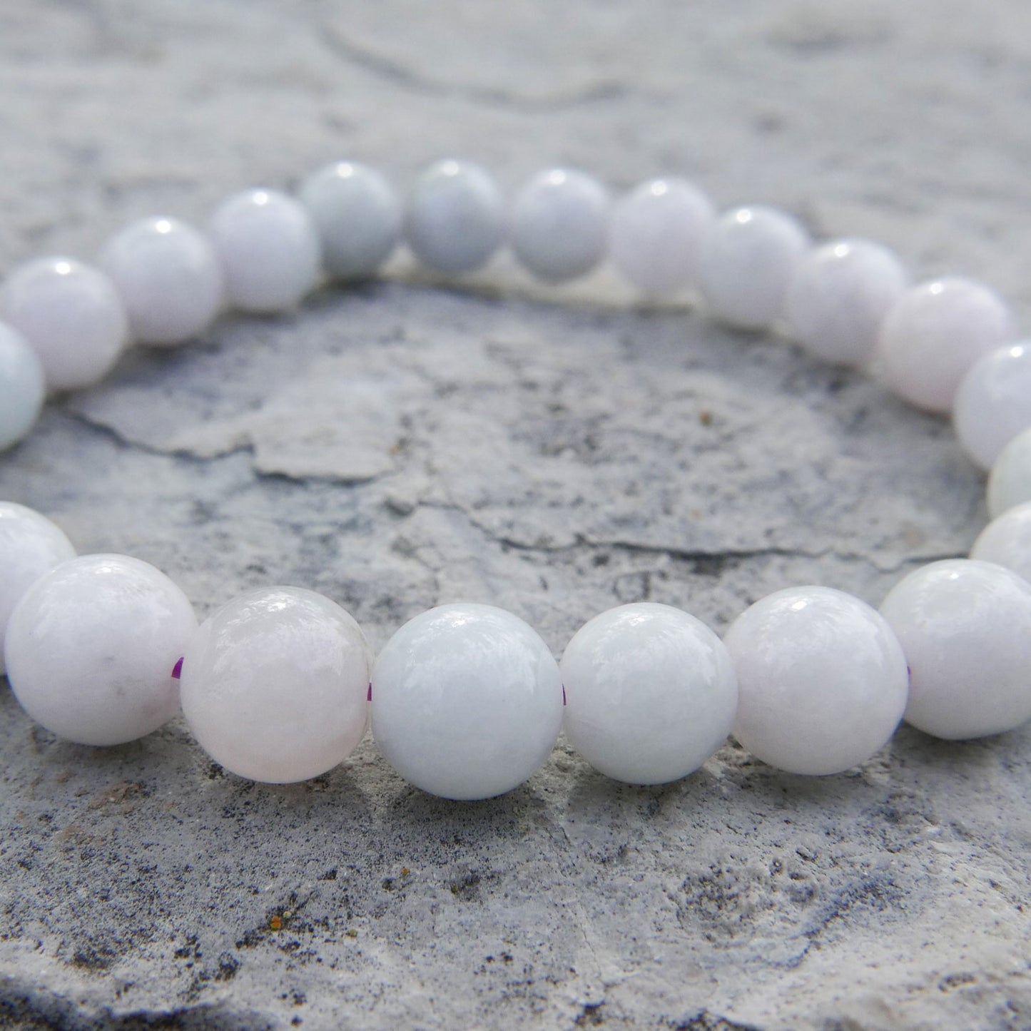 Lavender Jade Bracelet (8mm) | Snow Heart Crystals - Online Crystal Shop Canada 