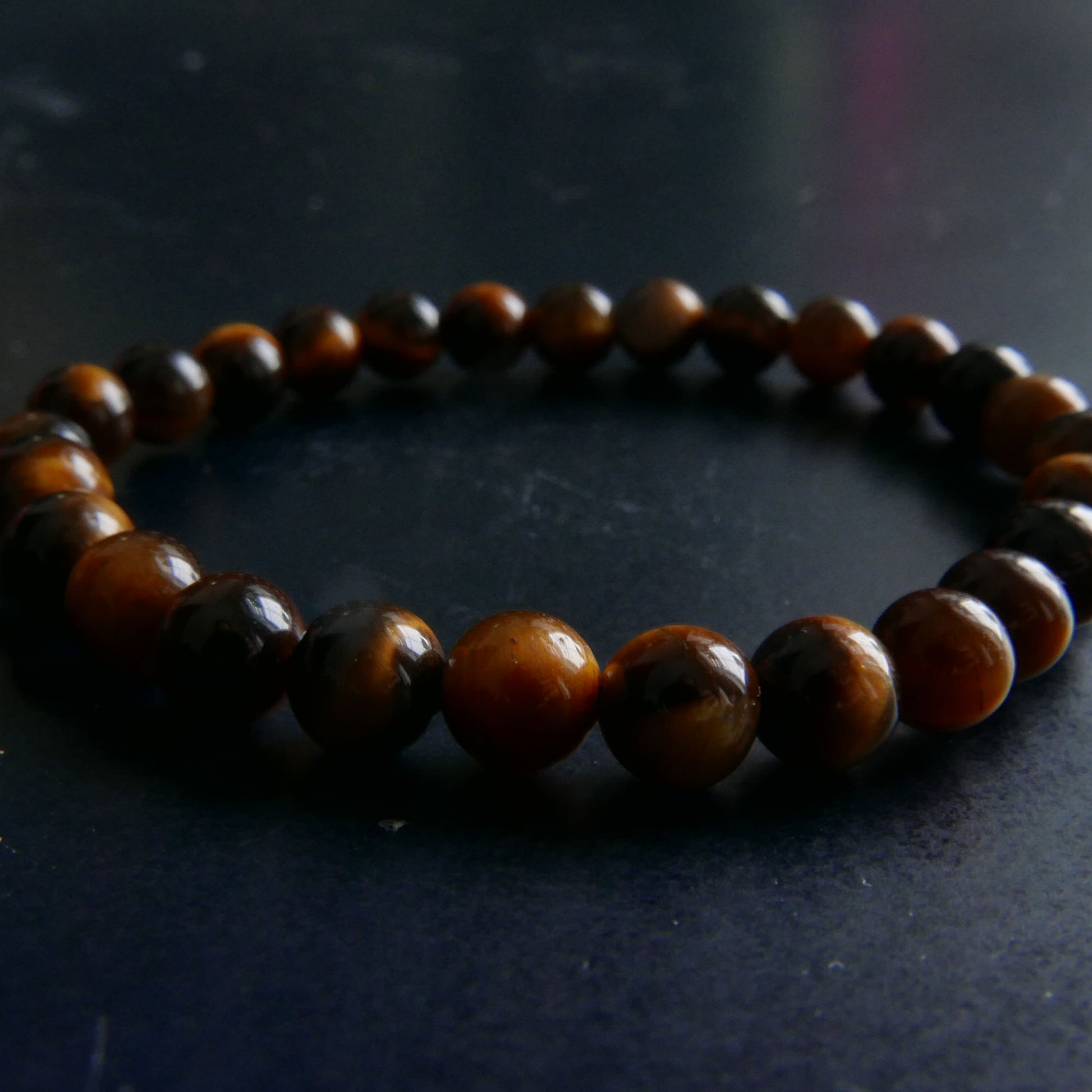 Tiger Eye Bracelet (6-6.5mm) | Snow Heart Crystals - Online Crystal Shop Canada