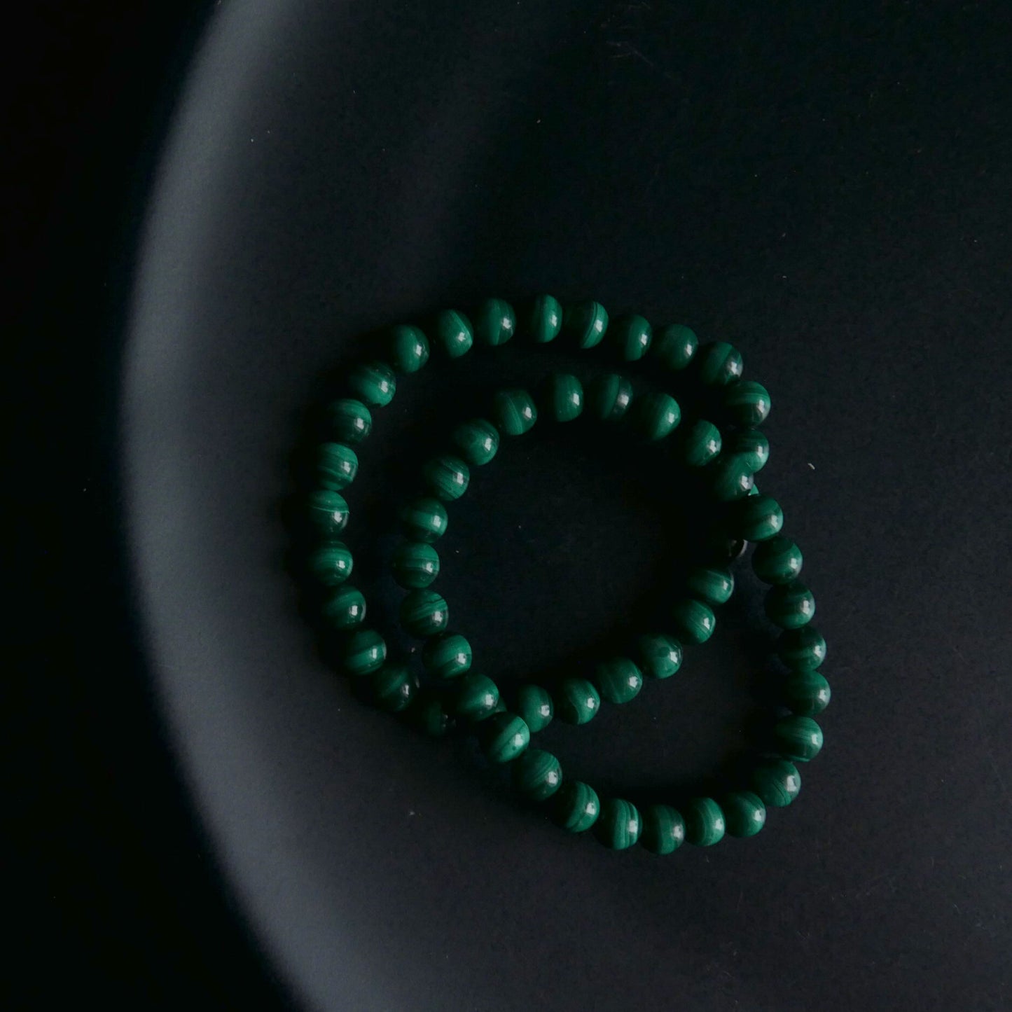 Malachite Bracelet (6-6.5mm) | Snow Heart Crystals - Online Crystal Shop Canada 