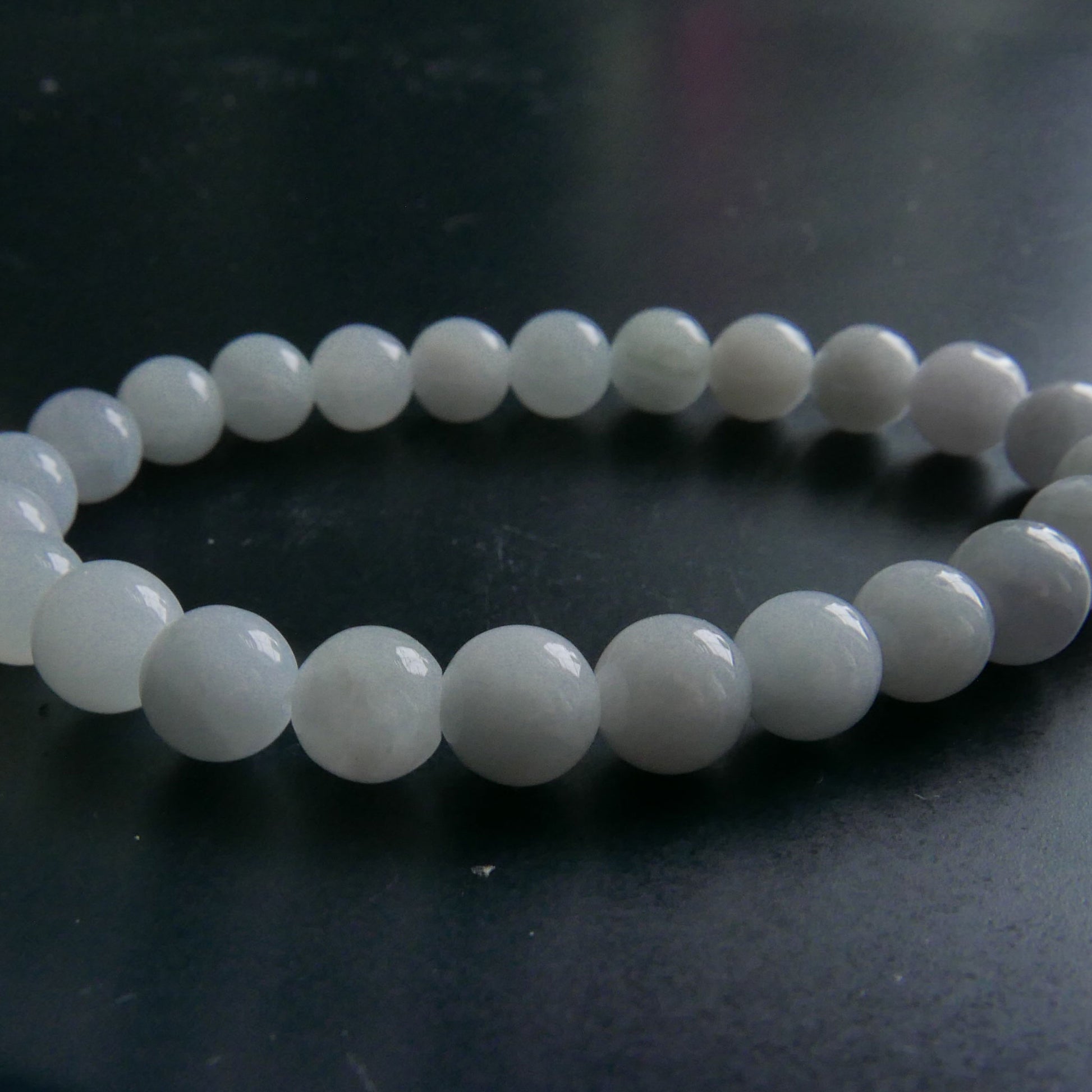 Lavender Jade Bracelet (8-8.5mm) | Snow Heart Crystals - Online Crystal Shop Canada 