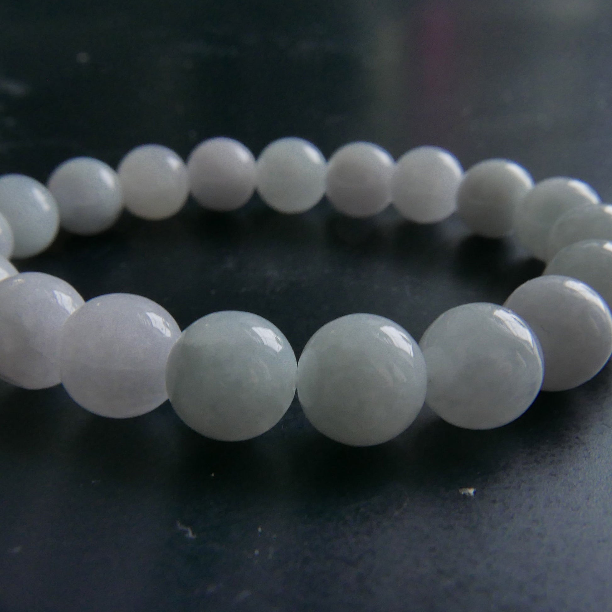 Lavender Jade Bracelet (8-8.5mm) | Snow Heart Crystals - Online Crystal Shop Canada 