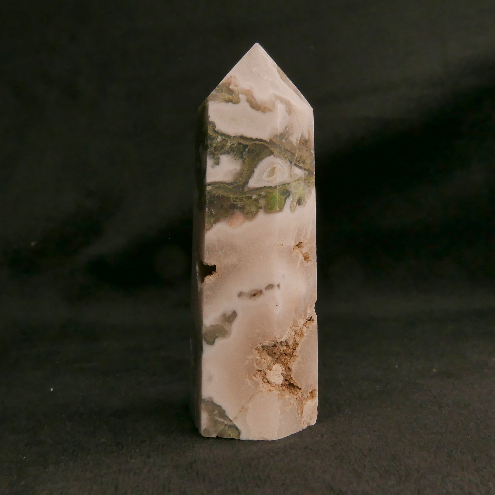 Moss Agate Tower | Snow Heart Crystals