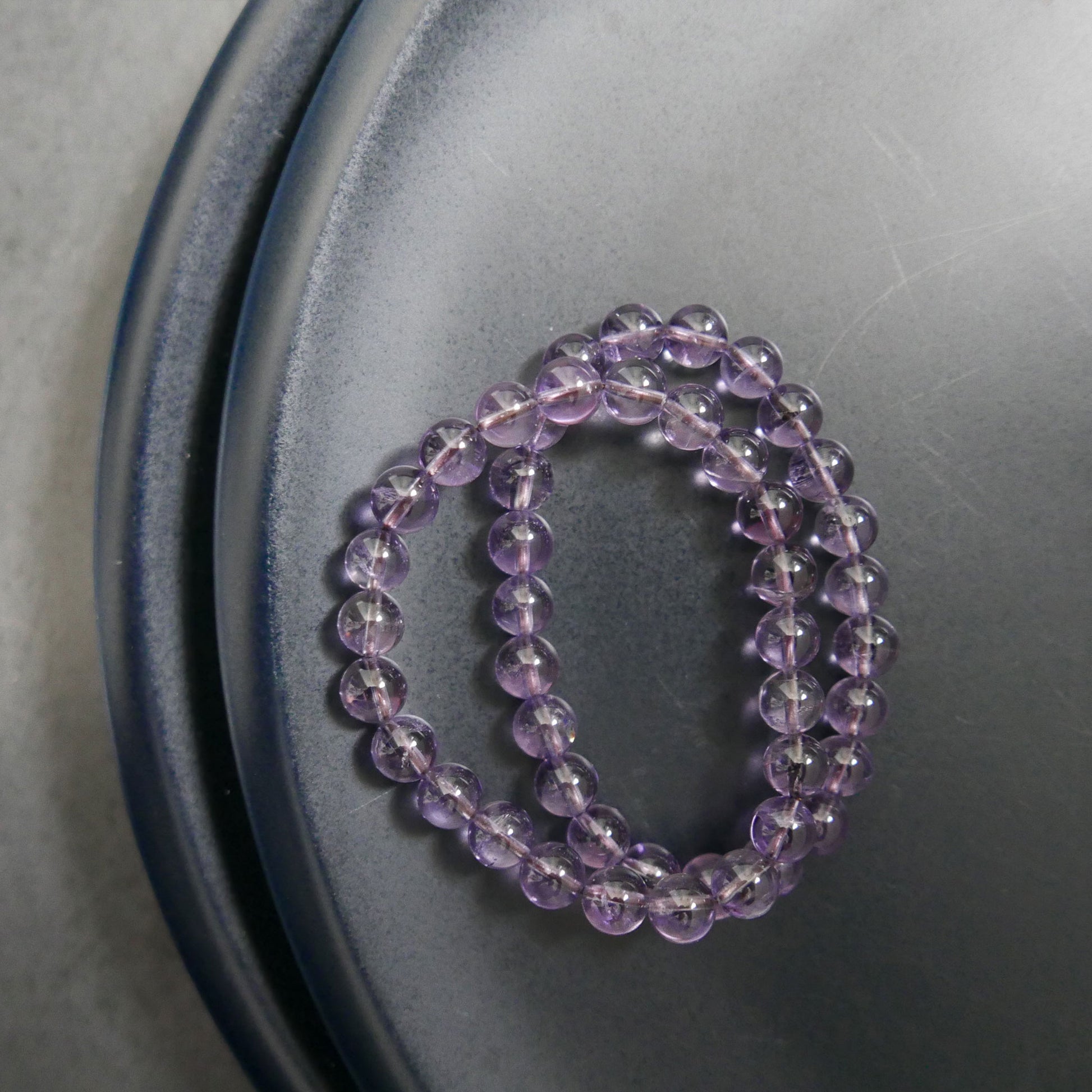Amethyst Bracelet (8-8.5mm) | Snow Heart Crystals - Online Crystal Shop Canada