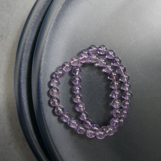 Amethyst Bracelet (8-8.5mm) | Snow Heart Crystals - Online Crystal Shop Canada