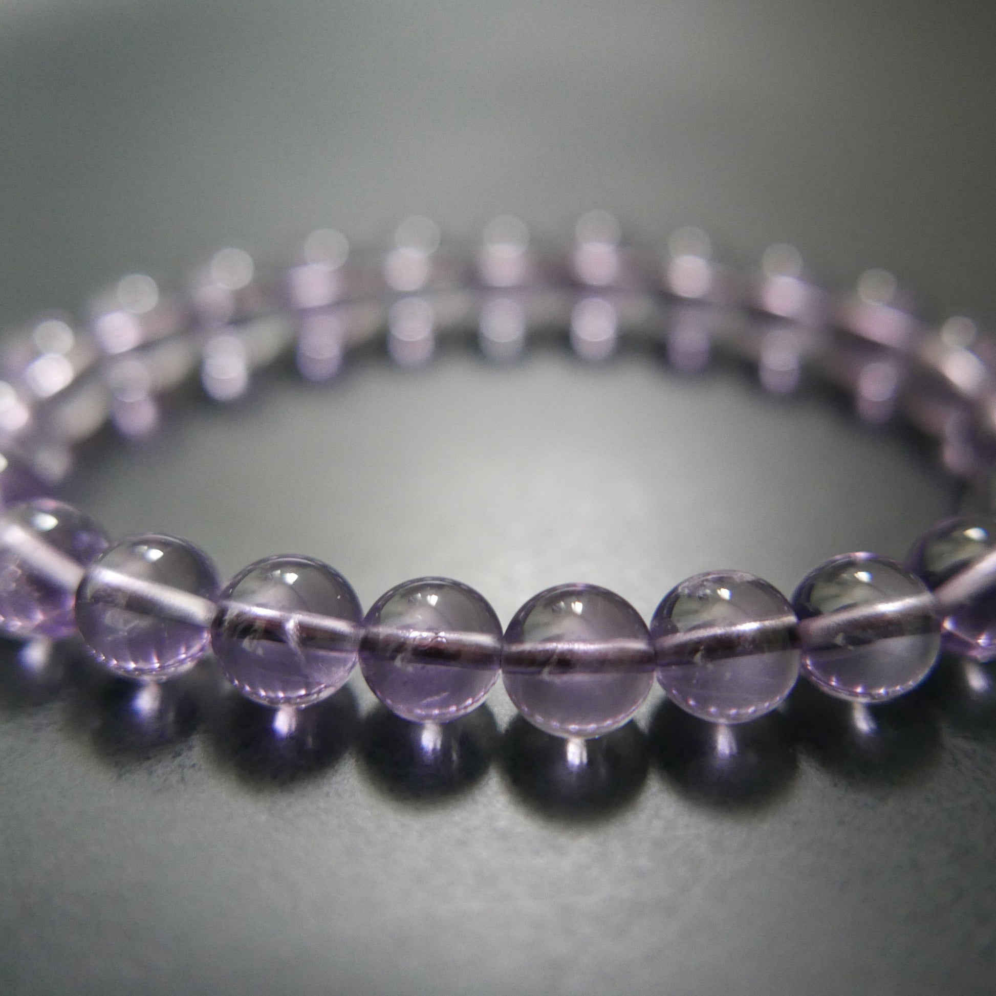 Amethyst Bracelet (8-8.5mm) | Snow Heart Crystals - Online Crystal Shop Canada