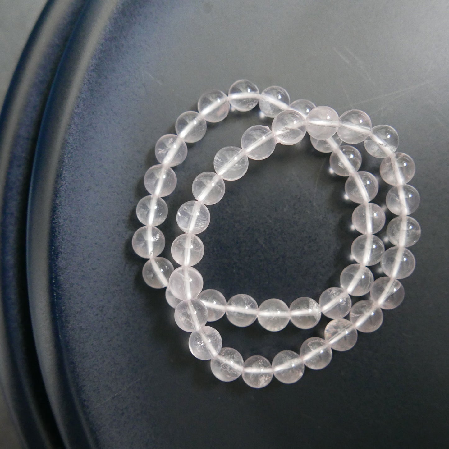 Rose Quartz Bracelet (8mm) | Snow Heart Crystals - Online Crystal Shop Canada