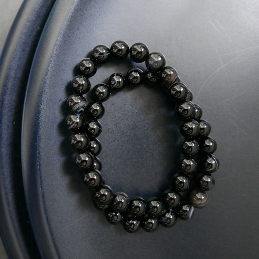 Onyx Bead Bracelet (8mm) | Snow Heart Crystals - Online Crystal Shop Canada