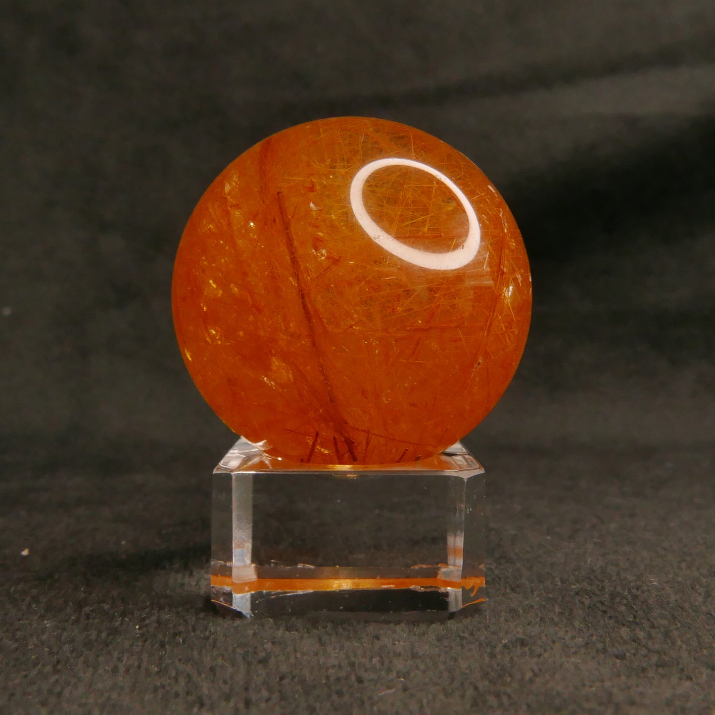 Golden Rutile Sphere with Stand | Snow Heart Crystals 