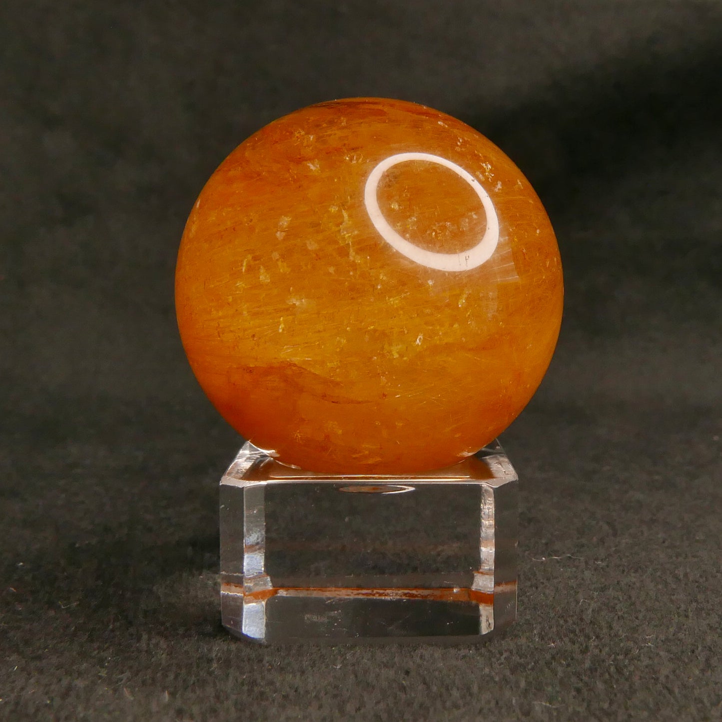 Golden Rutile Sphere with Stand | Snow Heart Crystals 