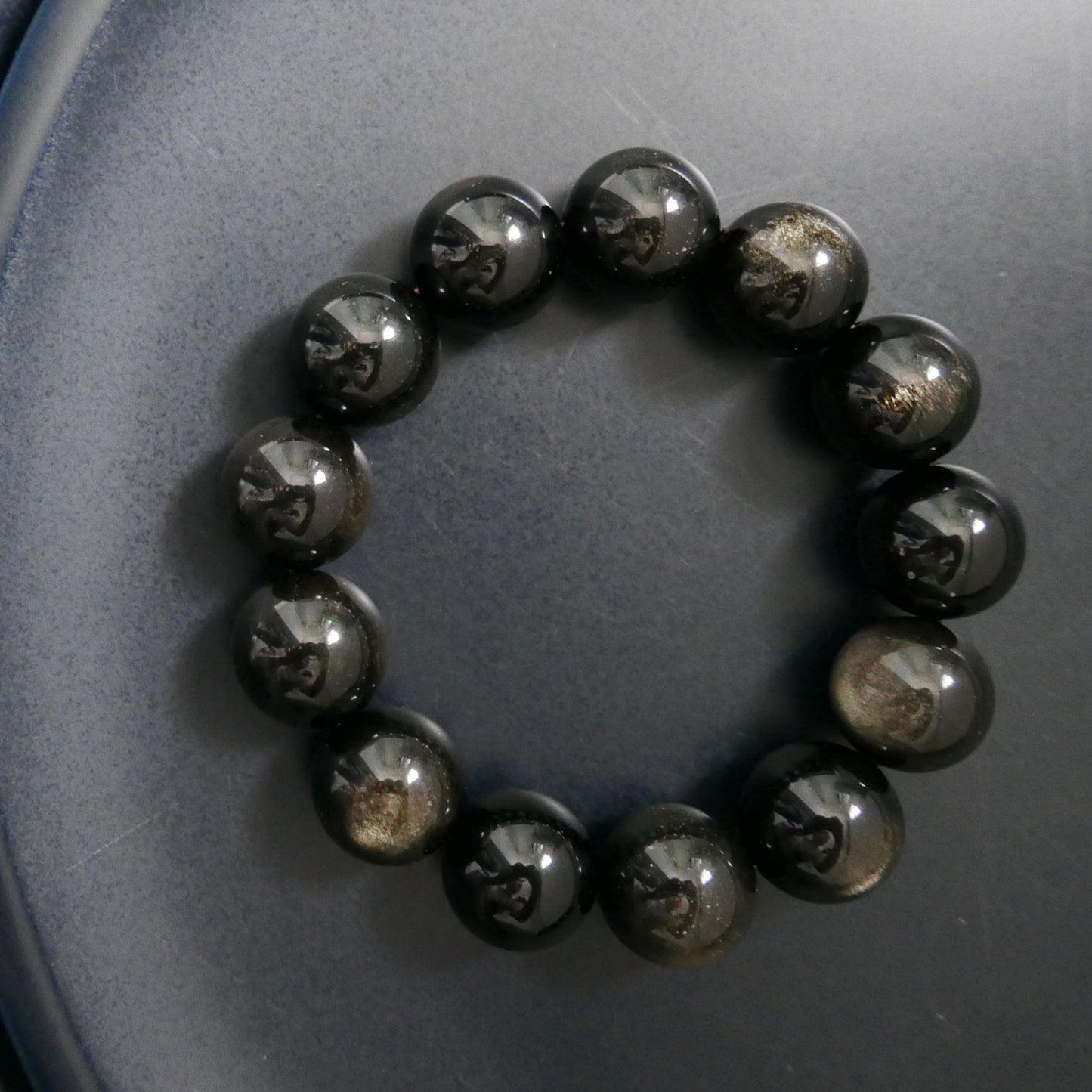Golden Obsidian Bracelet (17.5-18mm) | Snow Heart Crystals - Online Crystal Shop Canada 