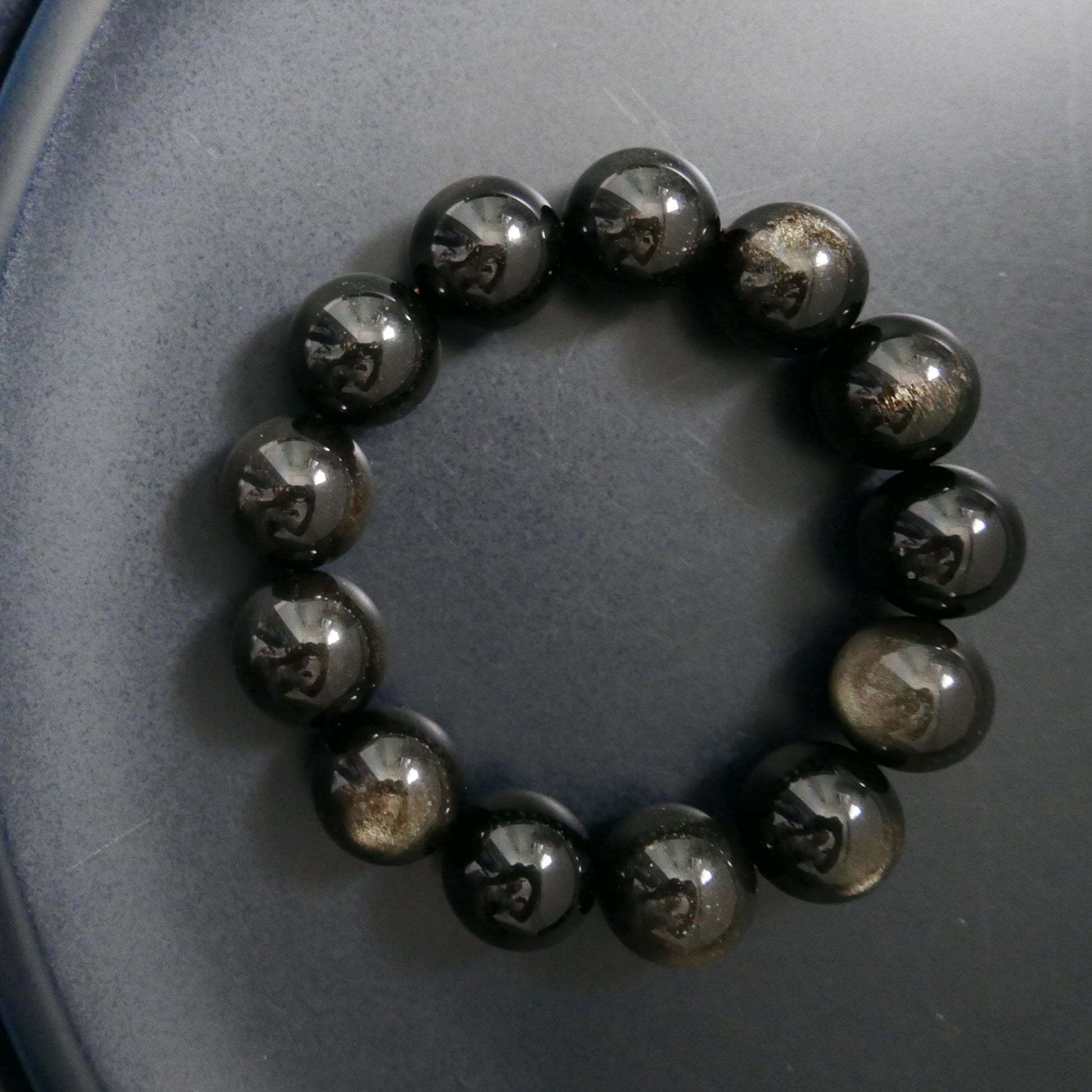 Golden Obsidian Bracelet (17.5-18mm) | Snow Heart Crystals - Online Crystal Shop Canada 