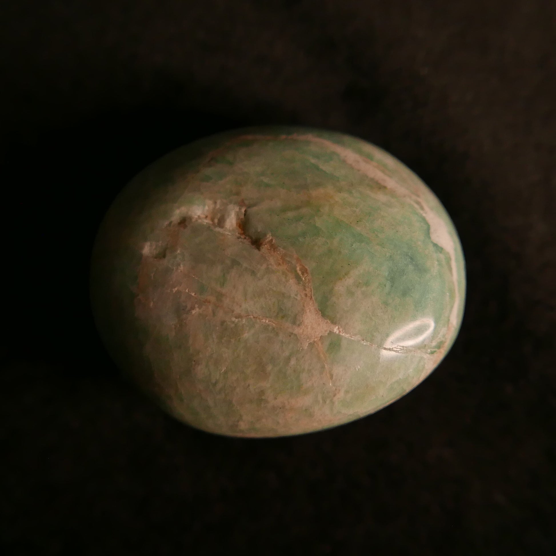 Amazonite Palm Stone | Snow Heart Crystals