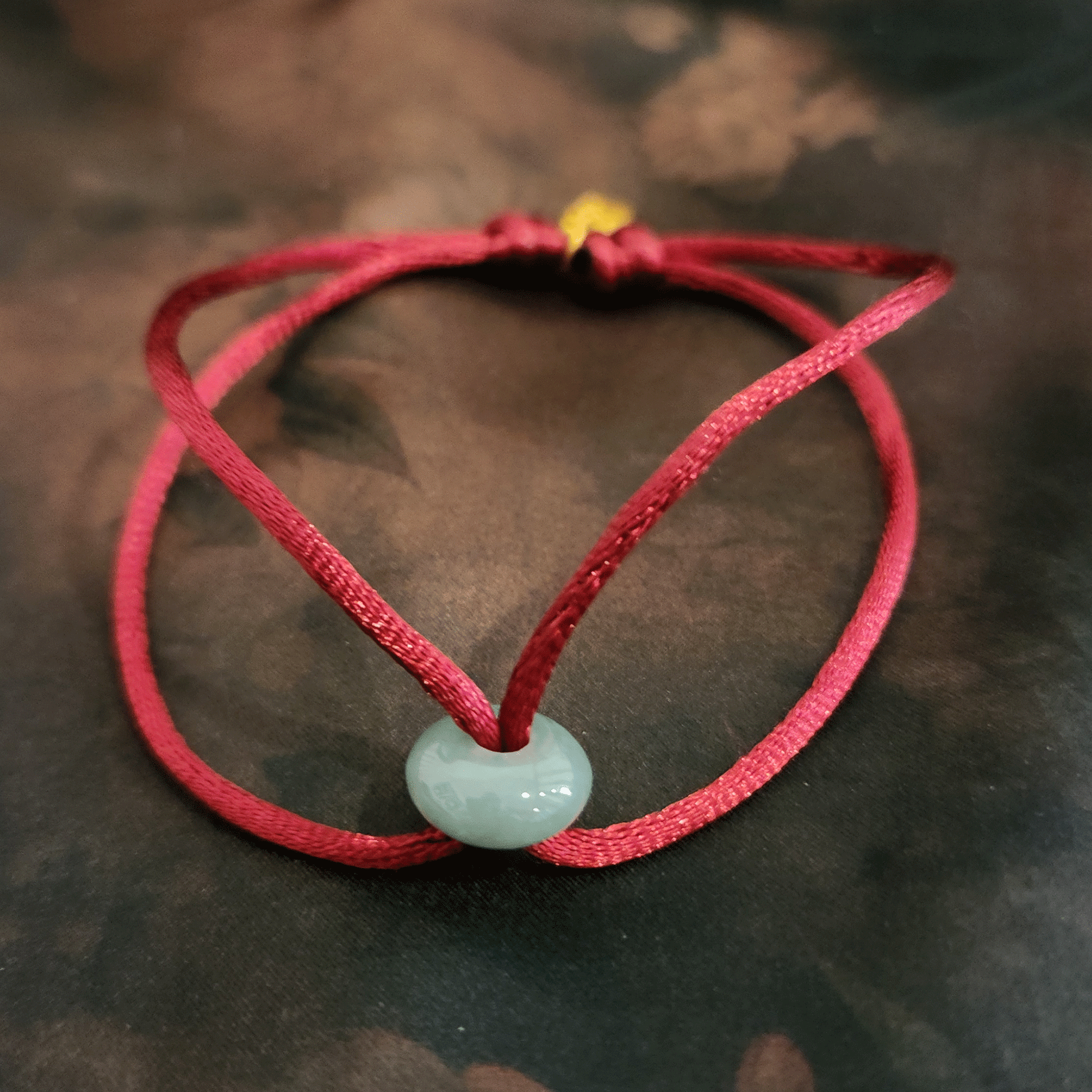 "Lucky" Jade Donut Cord Bracelet | Snow Heart Crystals