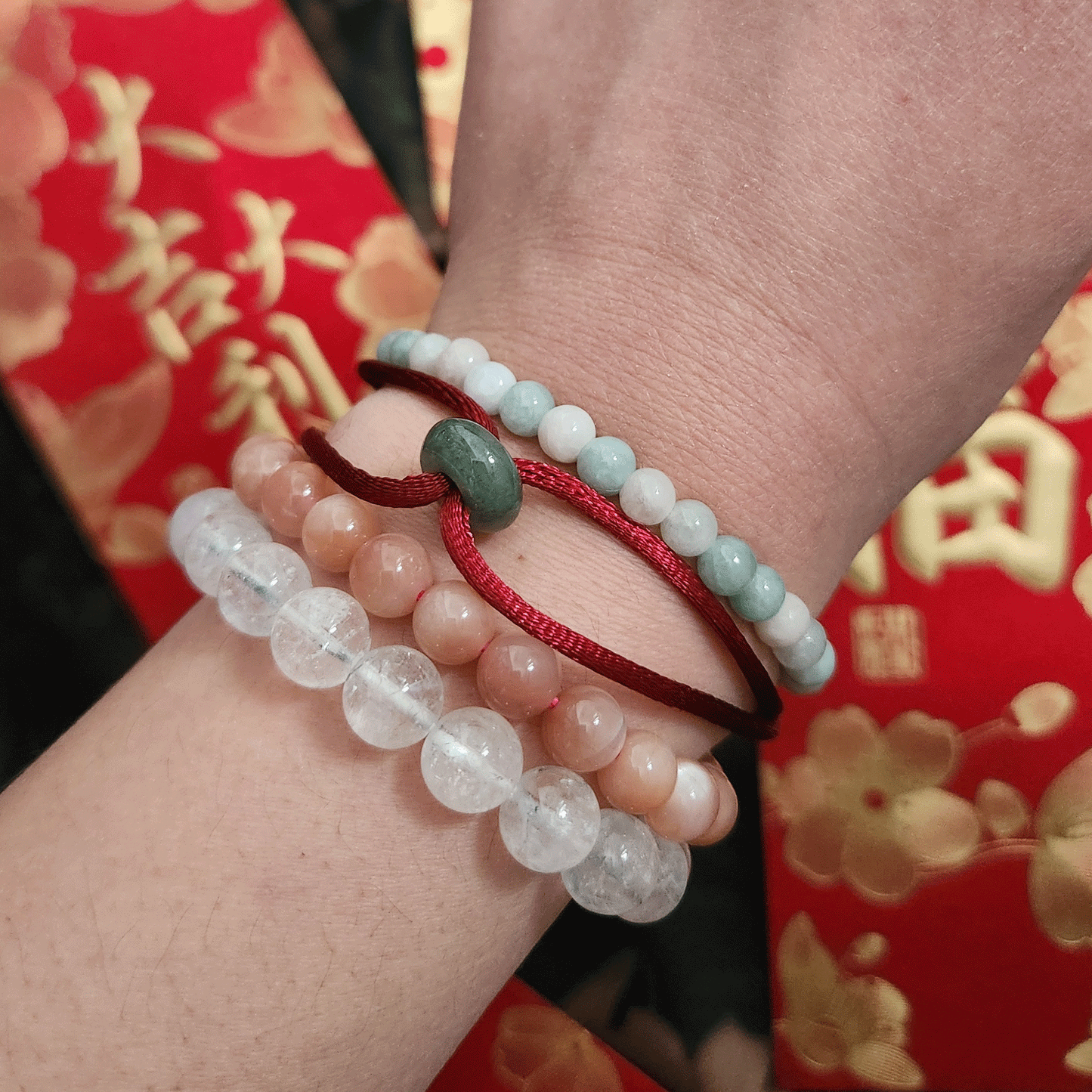 "Lucky" Jade Donut Cord Bracelet | Snow Heart Crystals