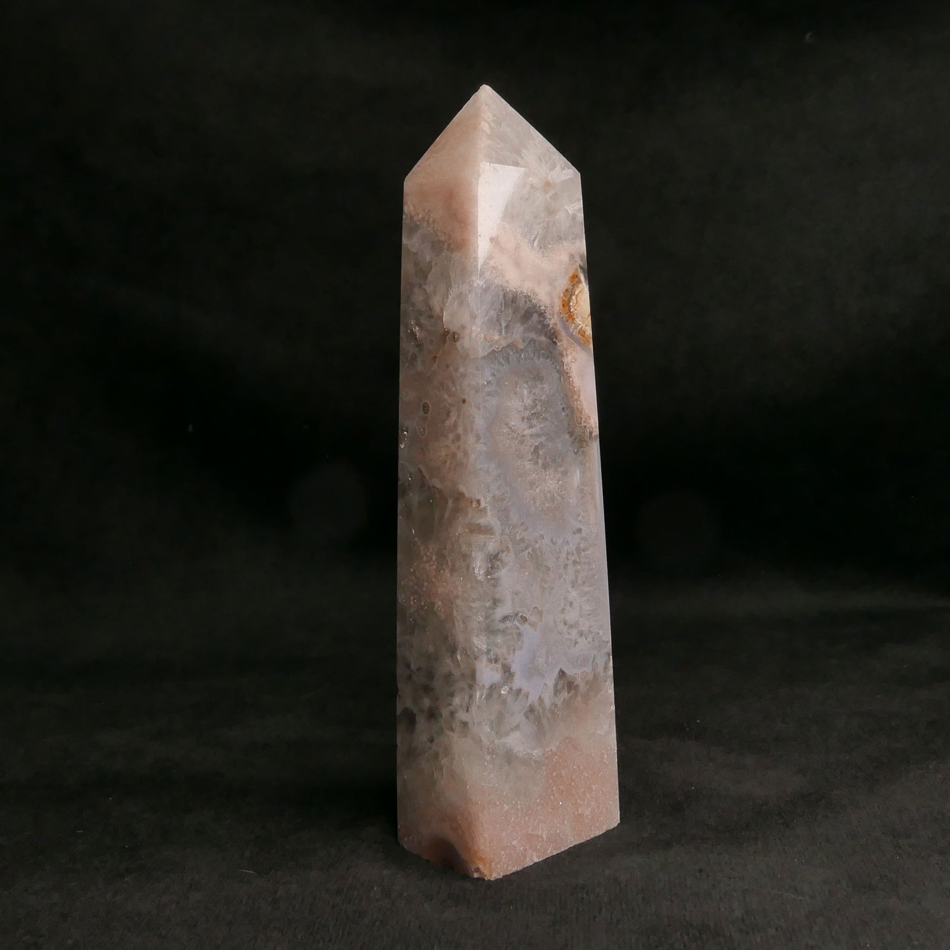 Flower Agate Tower | Snow Heart Crystals - Online Crystal Shop Canada 