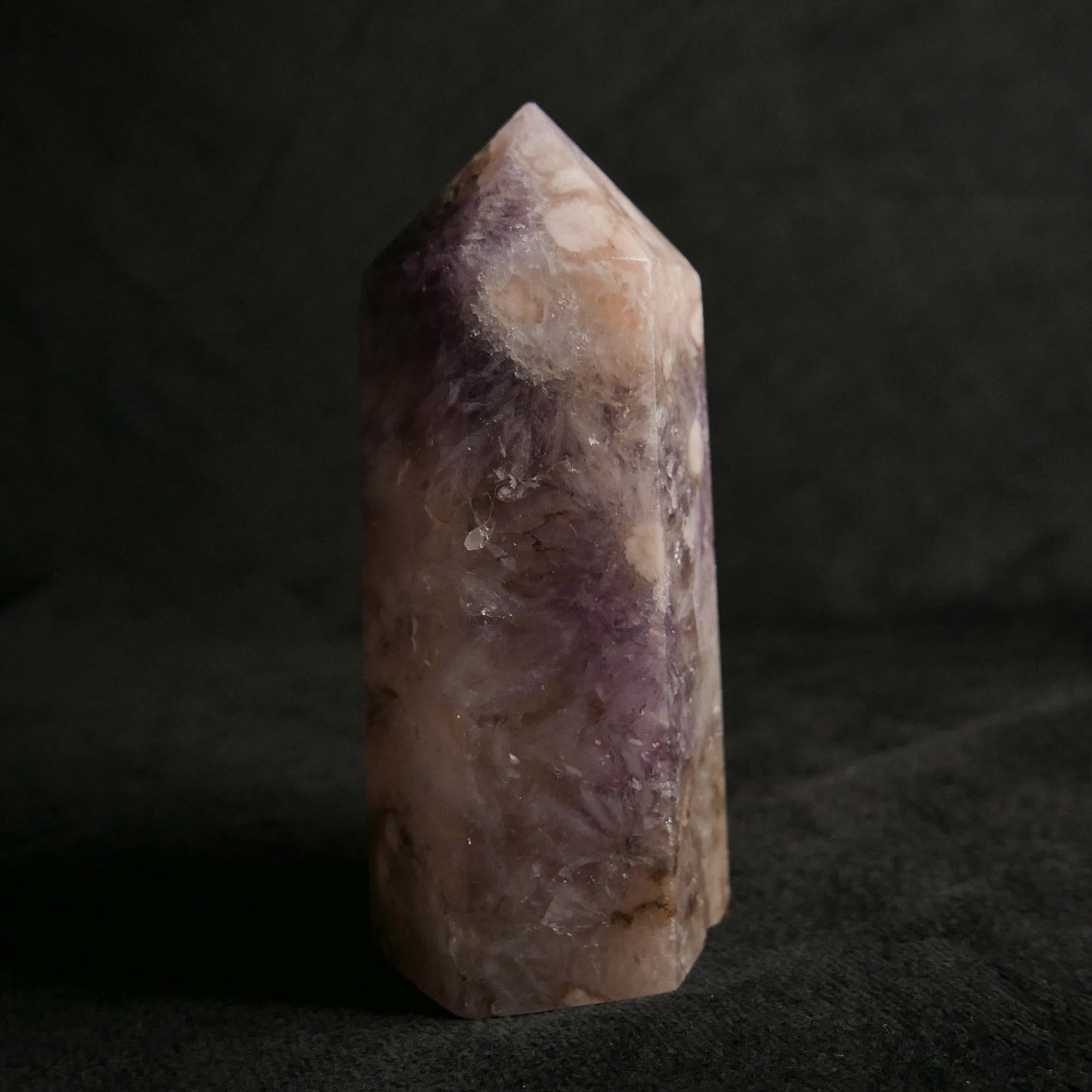 Amethyst Flower Agate Tower | Snow Heart Crystals 