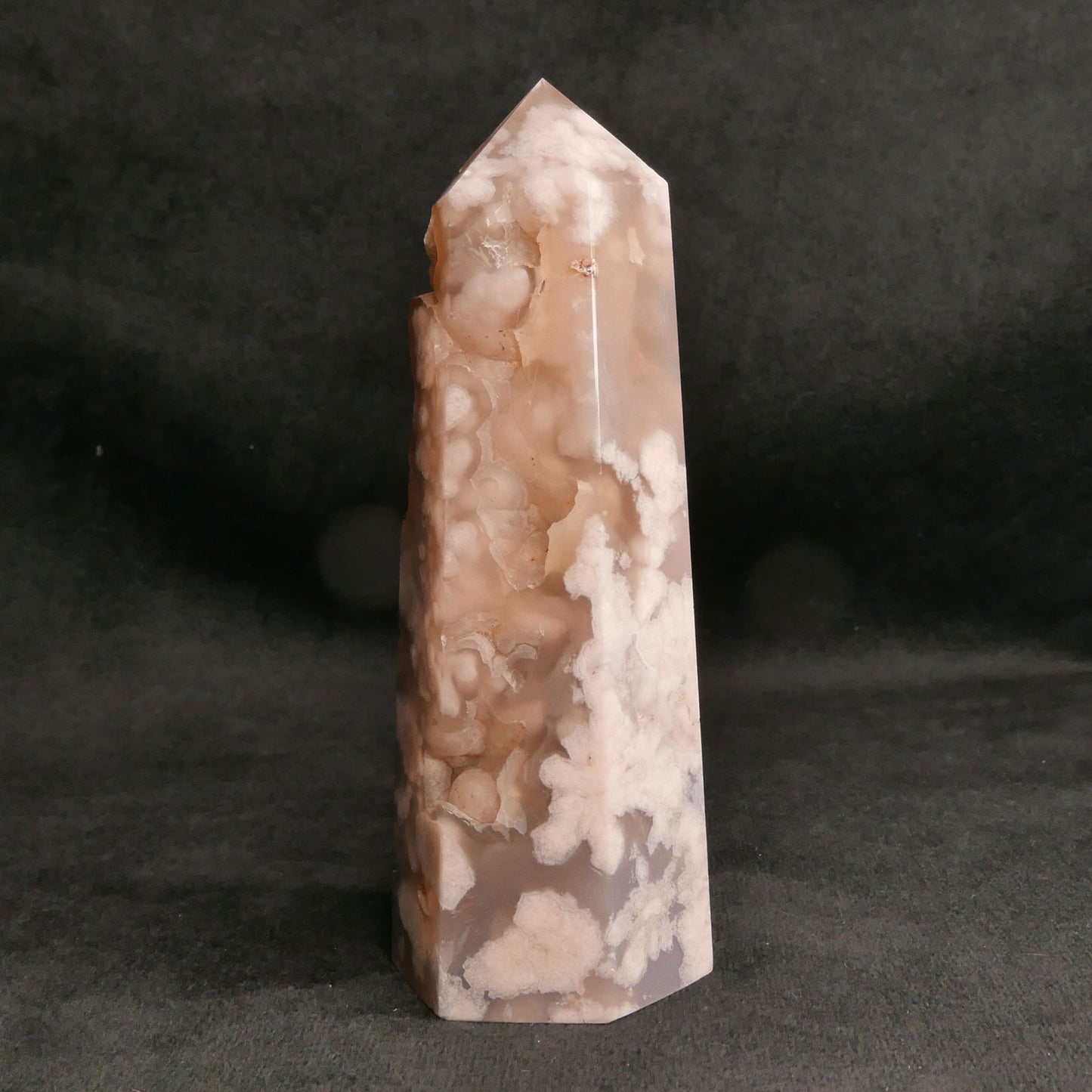 Flower Agate Tower | Snow Heart Crystals - Online Crystal Shop Canada 