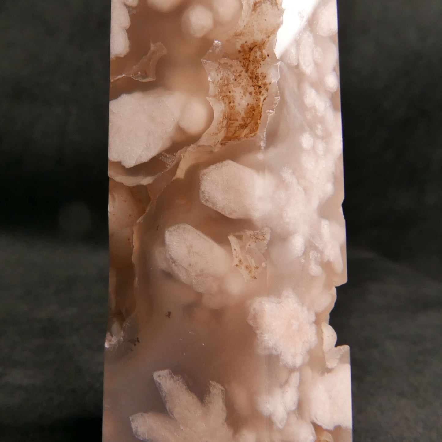 Flower Agate Tower | Snow Heart Crystals - Online Crystal Shop Canada 