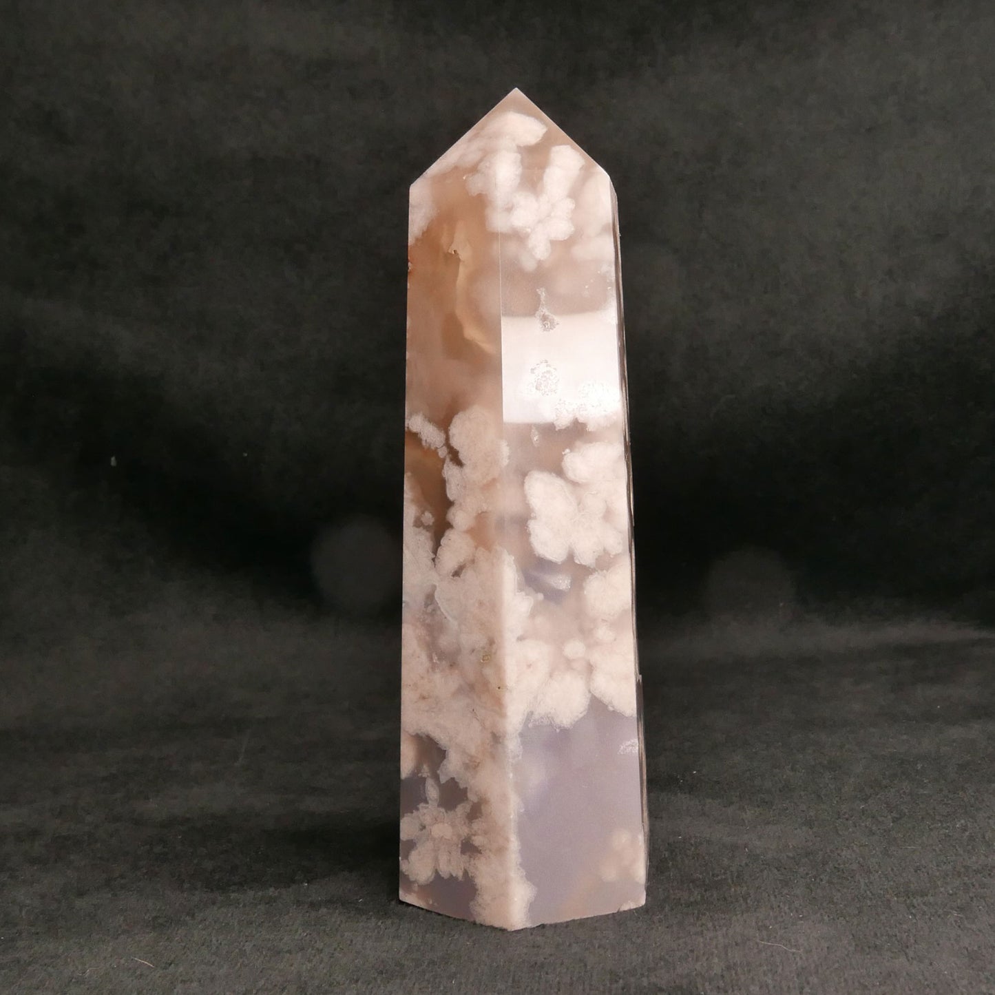 Flower Agate Tower | Snow Heart Crystals - Online Crystal Shop Canada 