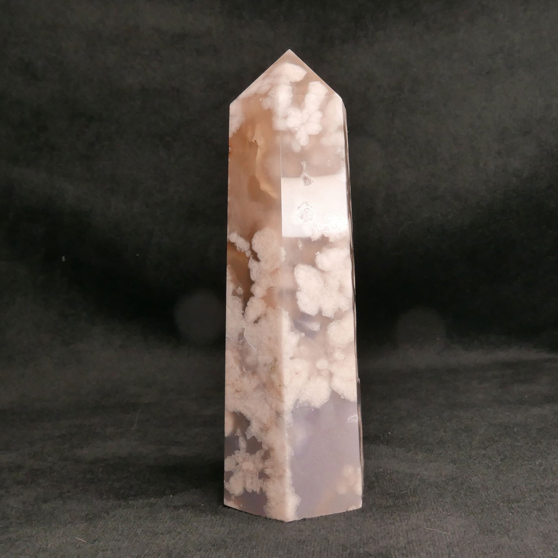 Flower Agate Tower | Snow Heart Crystals - Online Crystal Shop Canada 