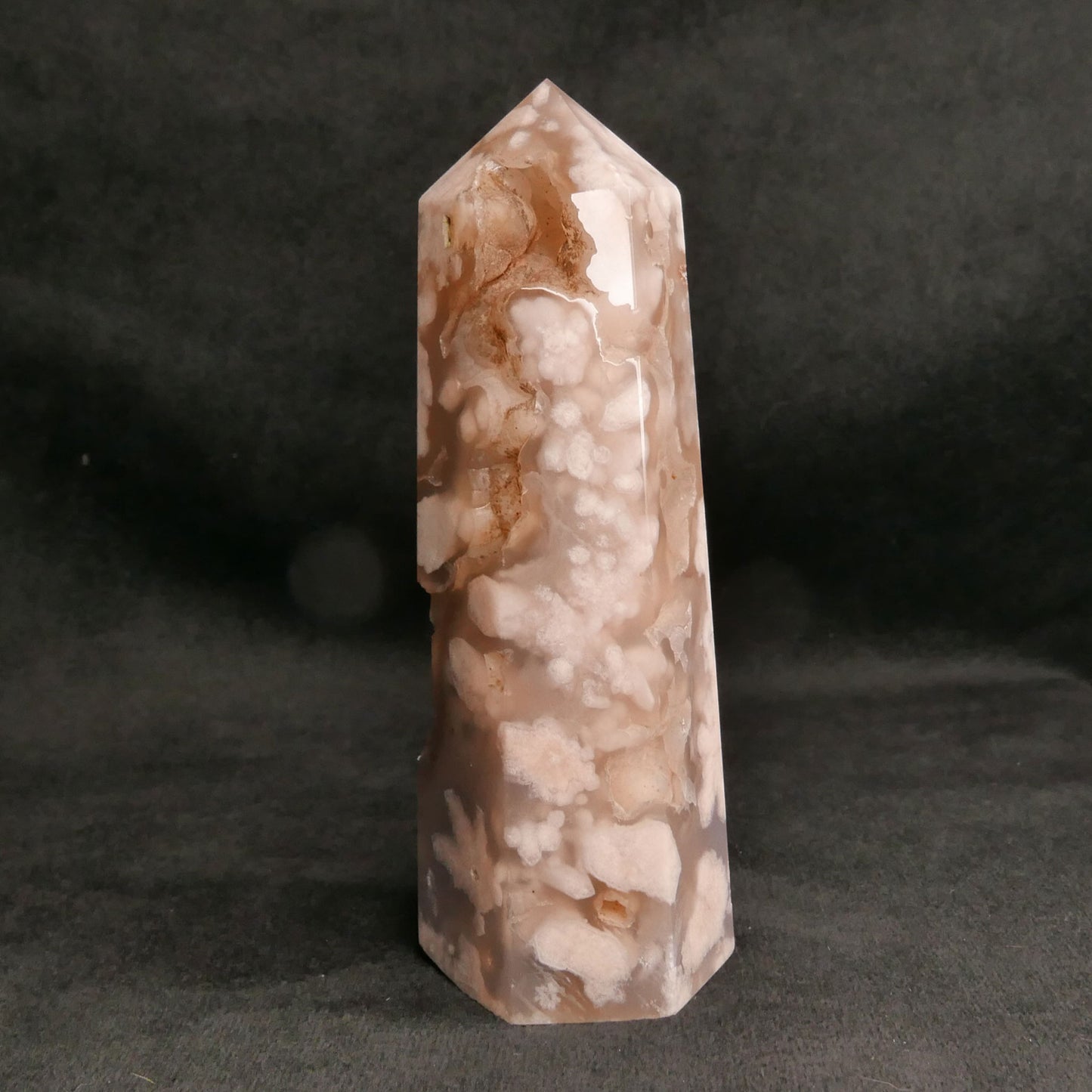 Flower Agate Tower | Snow Heart Crystals - Online Crystal Shop Canada 