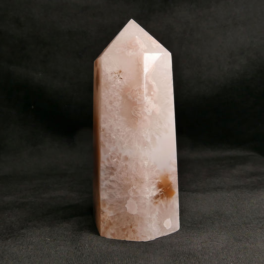 Flower Agate Tower | Snow Heart Crystals - Online Crystal Shop Canada 
