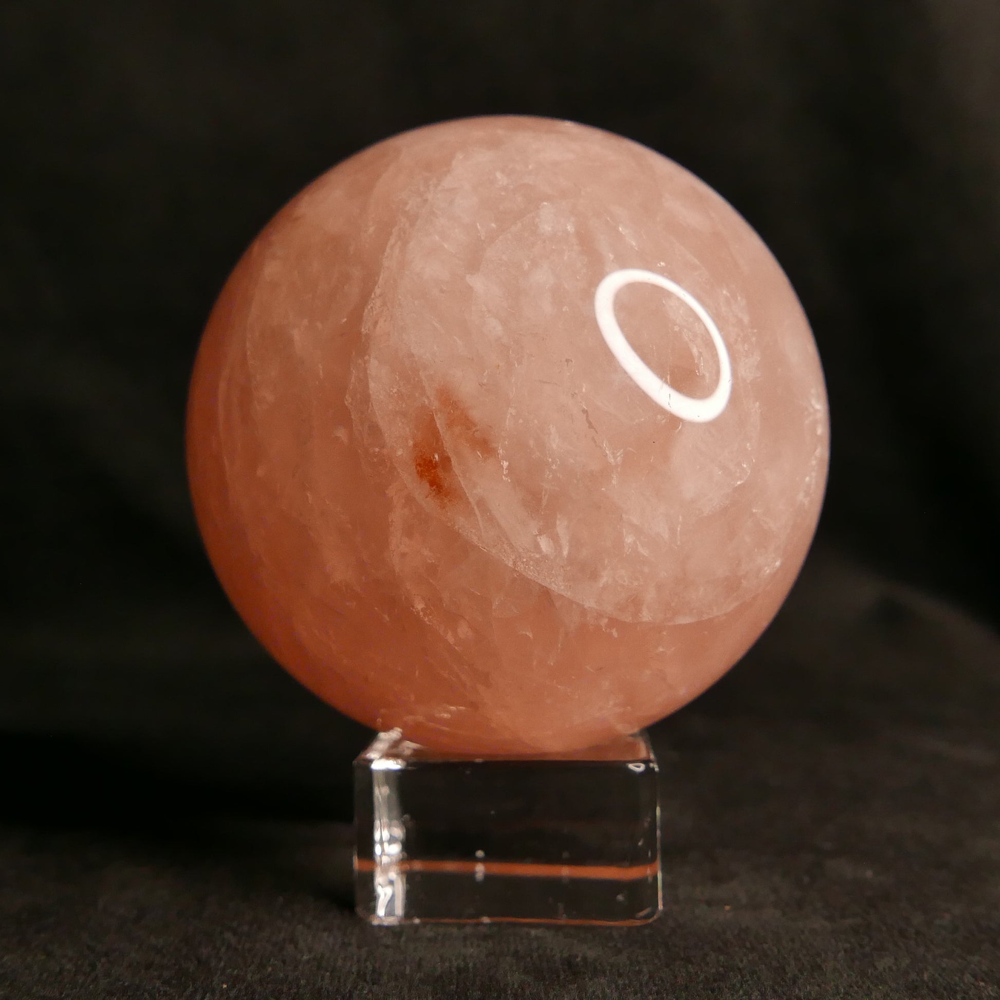 Rose Quartz Sphere with Stand | Snow Heart Crystals