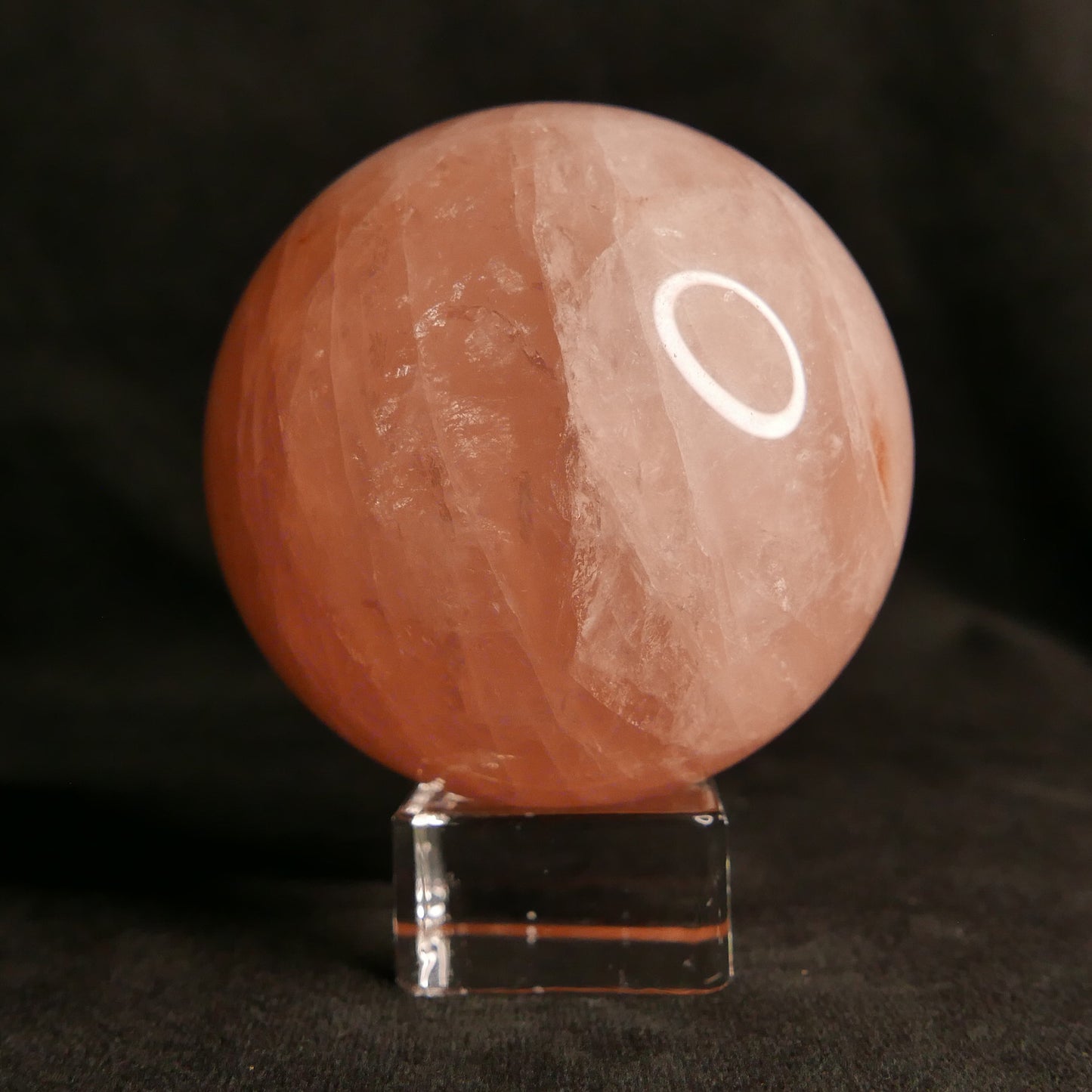 Rose Quartz Sphere with Stand | Snow Heart Crystals