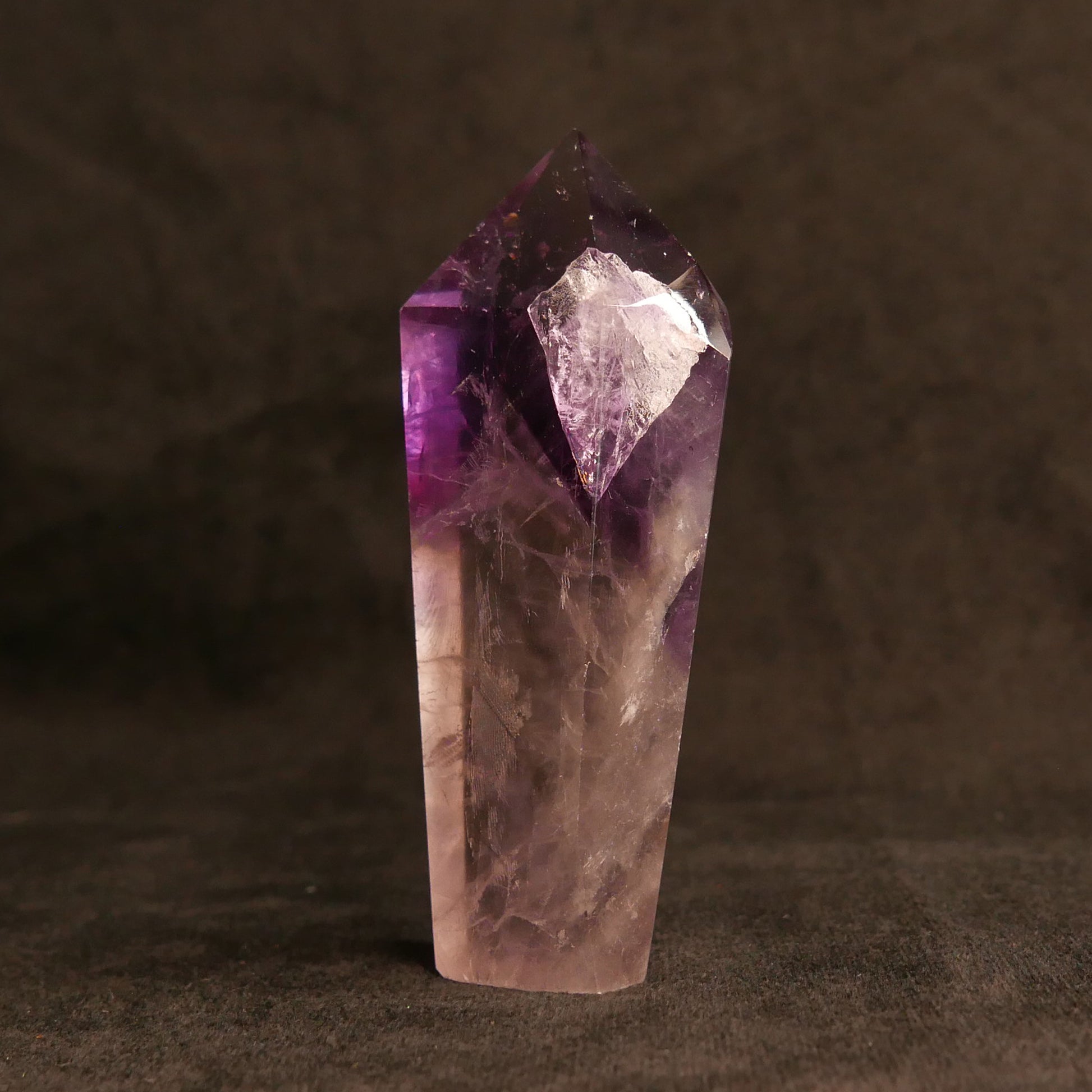 Phantom Amethyst Tower | Snow Heart Crystals