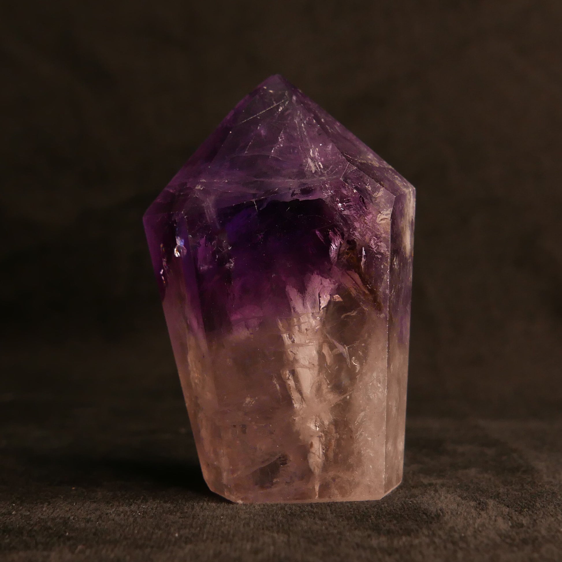 Phantom Amethyst Tower | Snow Heart Crystals