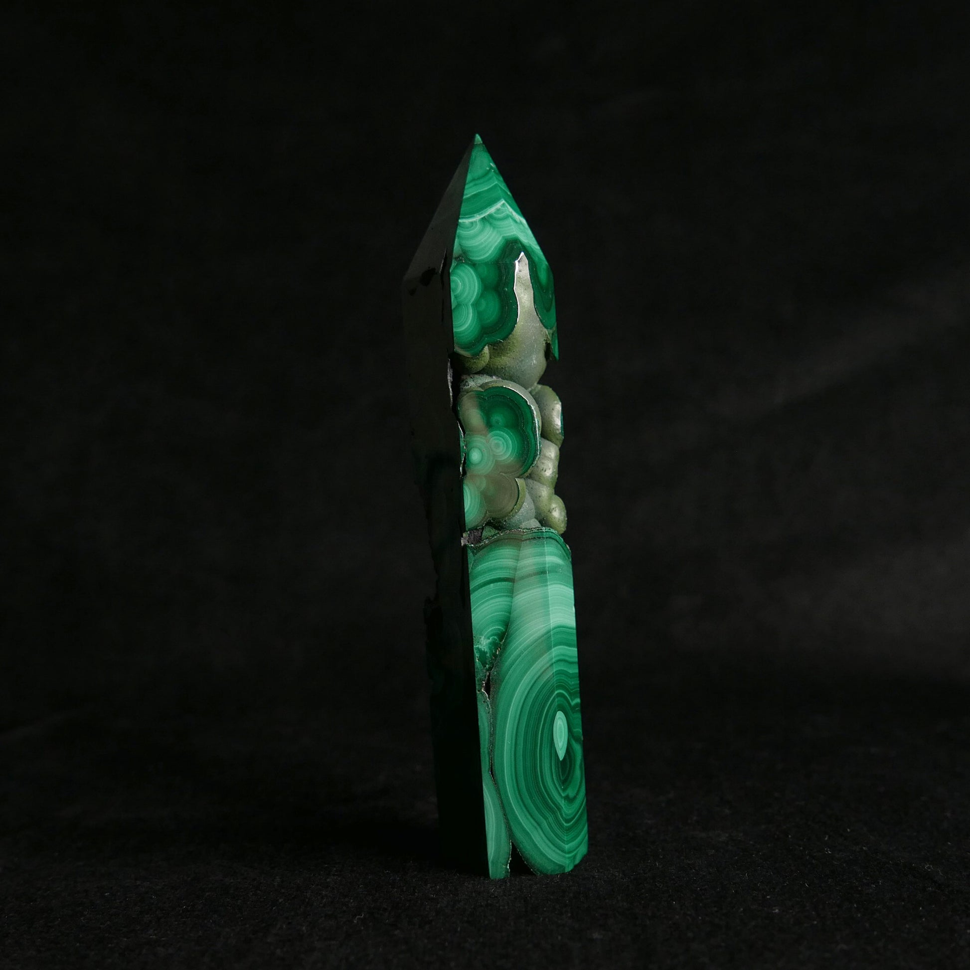 Malachite Tower | Snow Heart Crystals