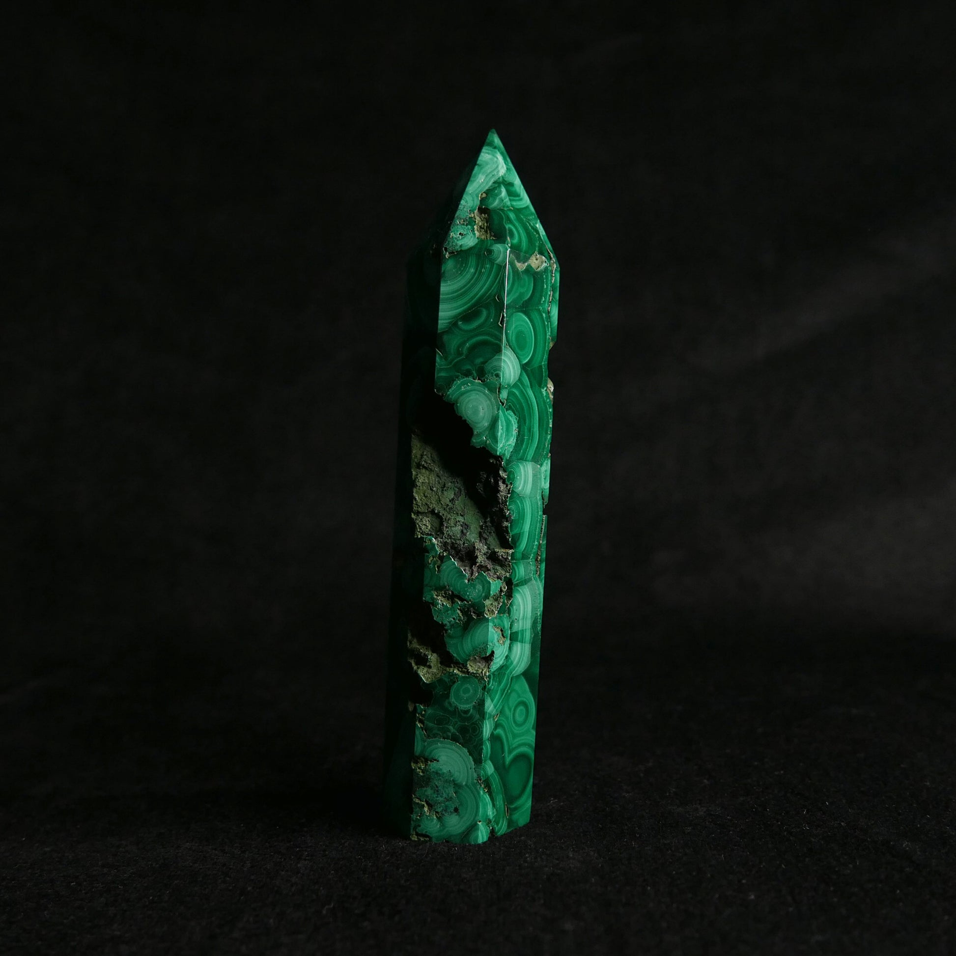 Malachite Tower | Snow Heart Crystals