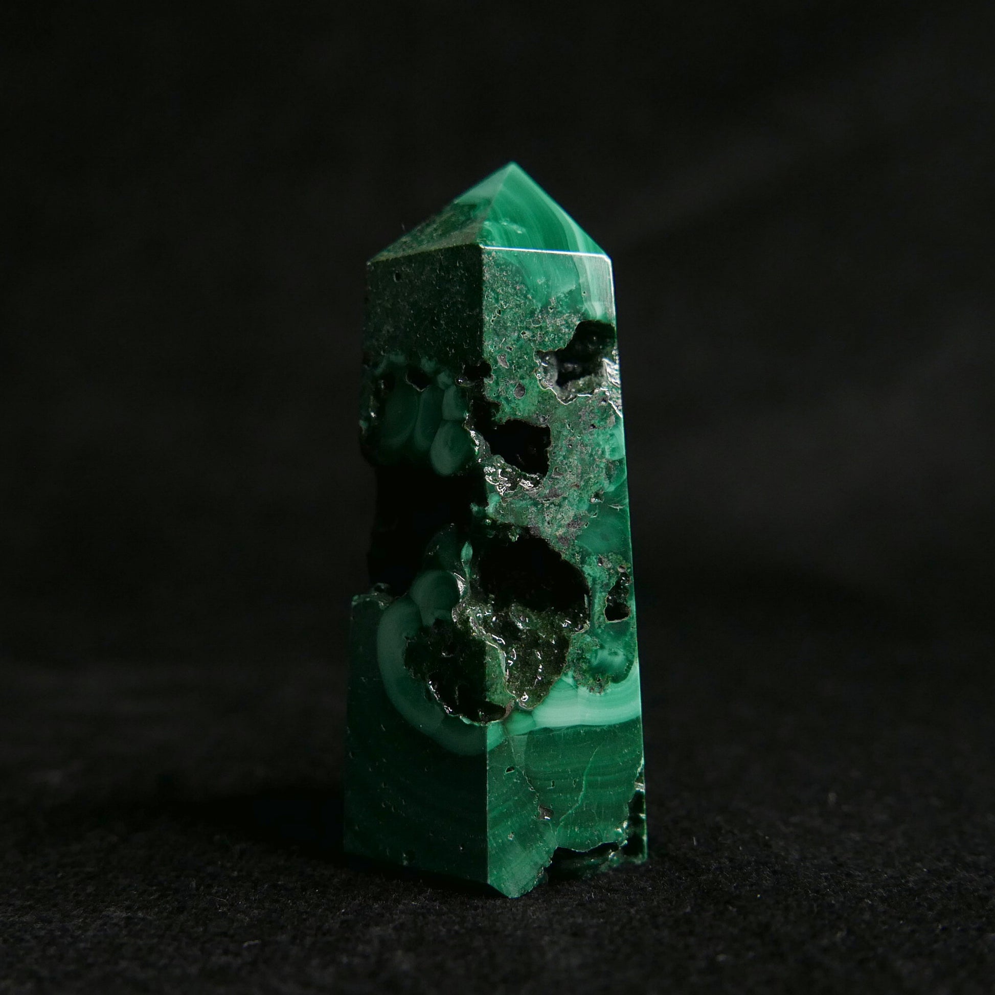 Malachite Tower | Snow Heart Crystals