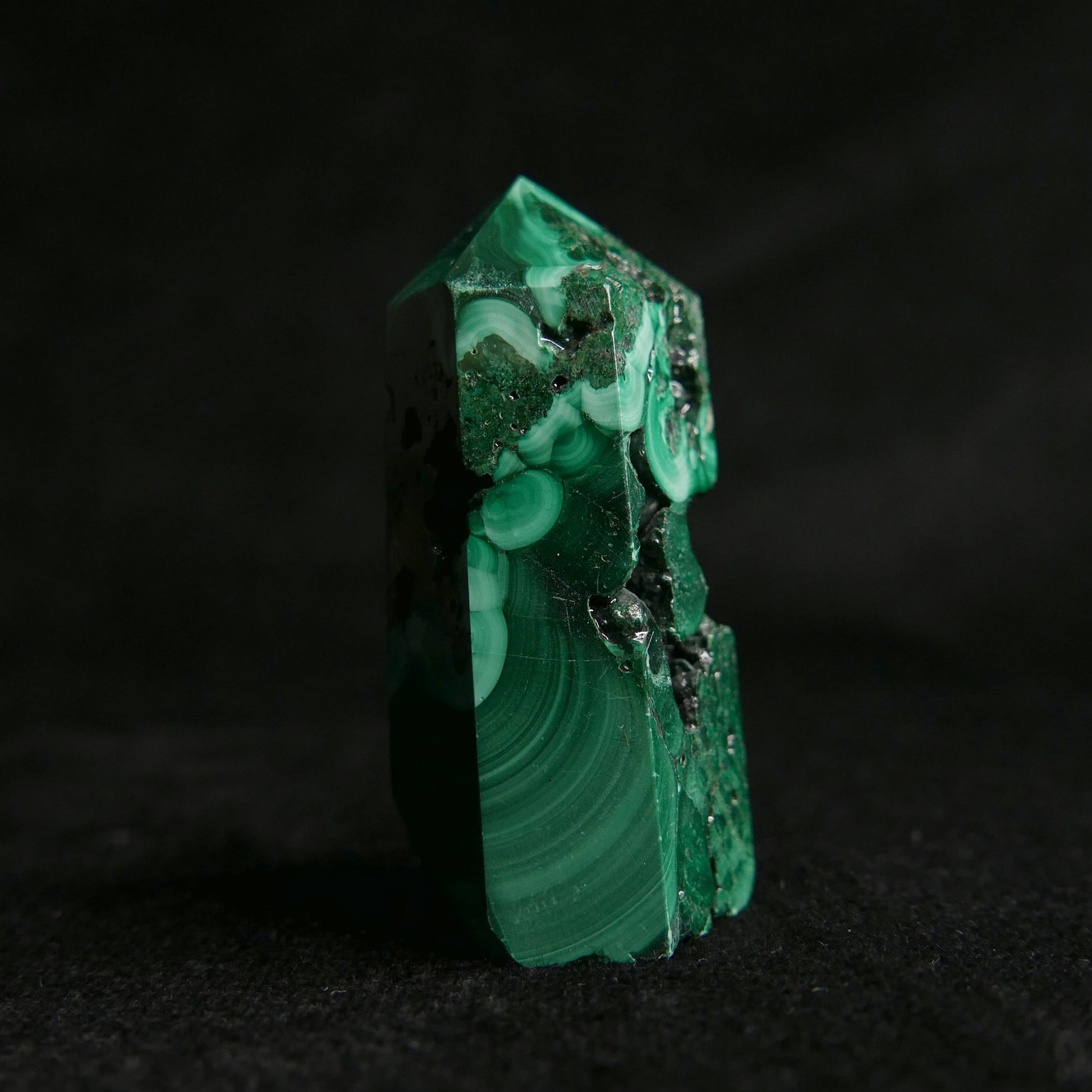 Malachite Tower | Snow Heart Crystals