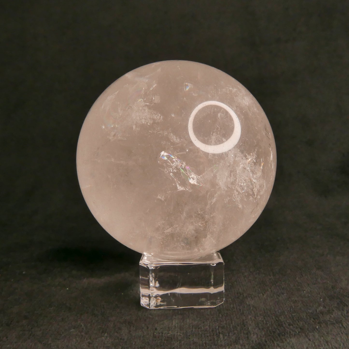 Clear Quartz Sphere with Stand | Snow Heart Crystals - Online Crystal Shop Canada 