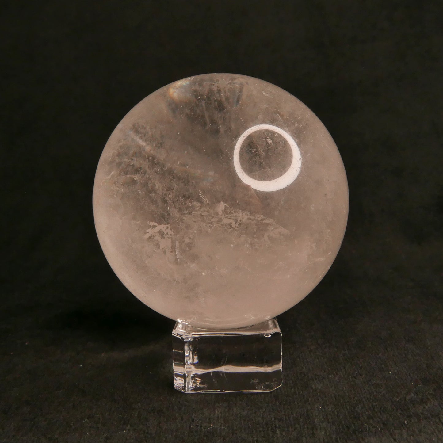 Clear Quartz Sphere with Stand | Snow Heart Crystals - Online Crystal Shop Canada 