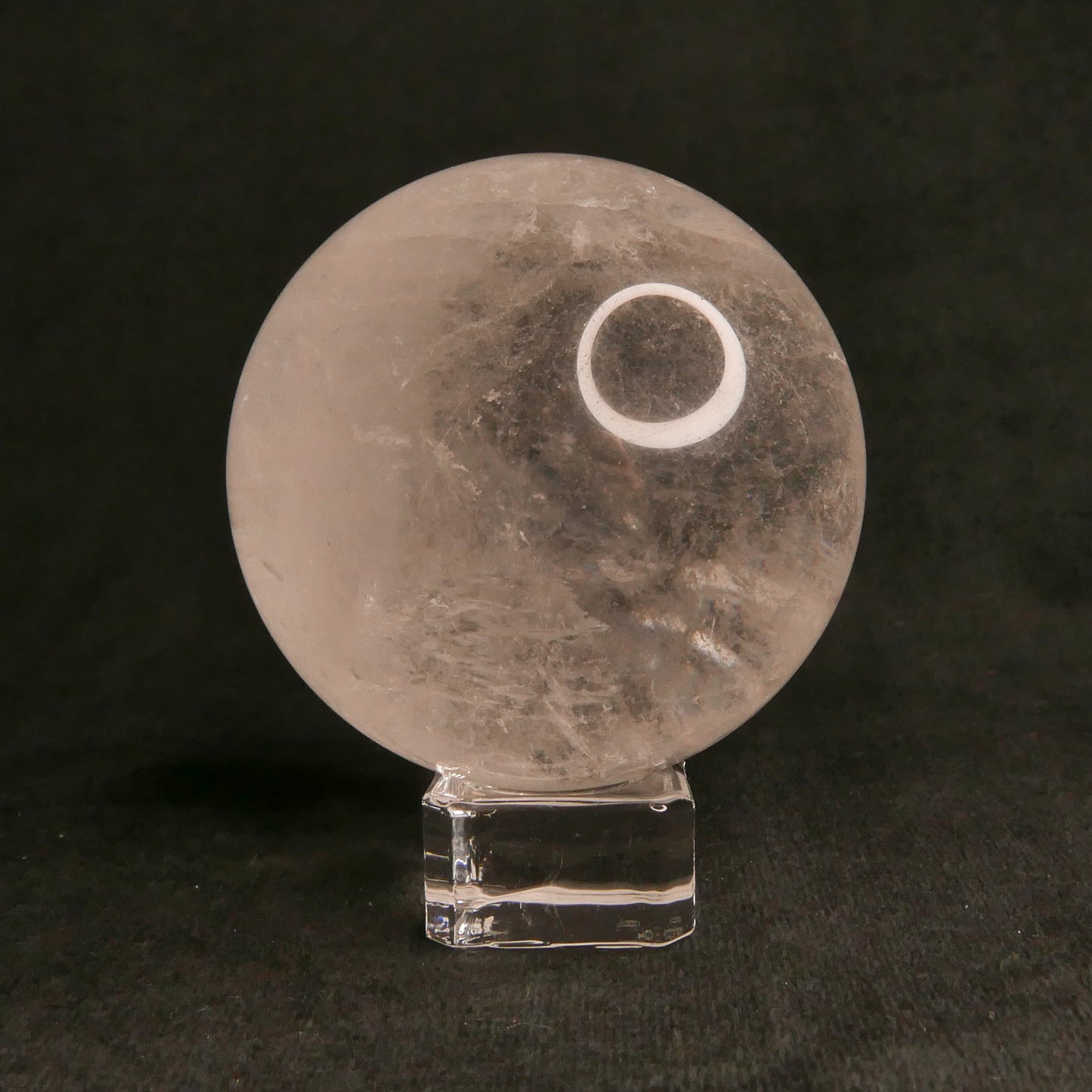 Clear Quartz Sphere with Stand | Snow Heart Crystals - Online Crystal Shop Canada 