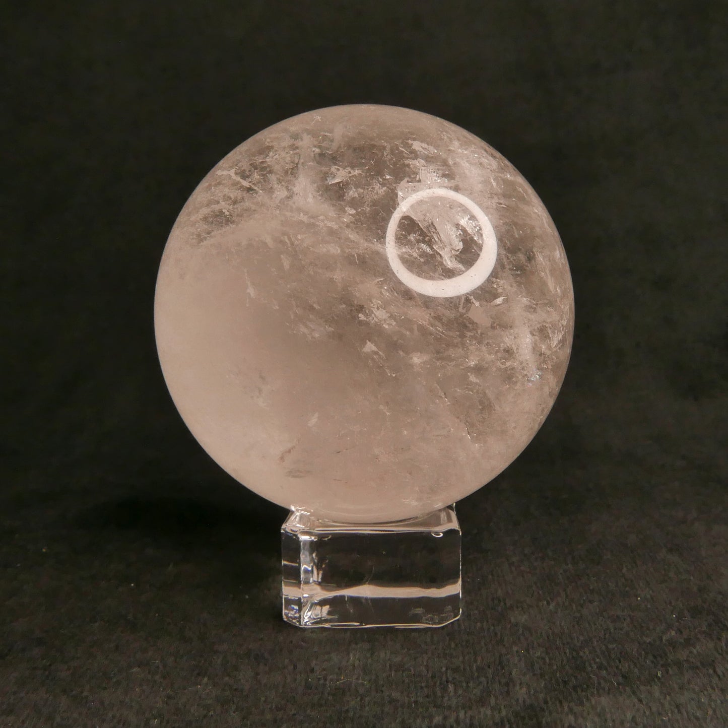 Clear Quartz Sphere with Stand | Snow Heart Crystals - Online Crystal Shop Canada 