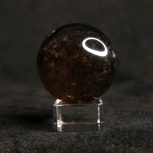 Smoky Quartz Sphere with Stand | Snow Heart Crystals