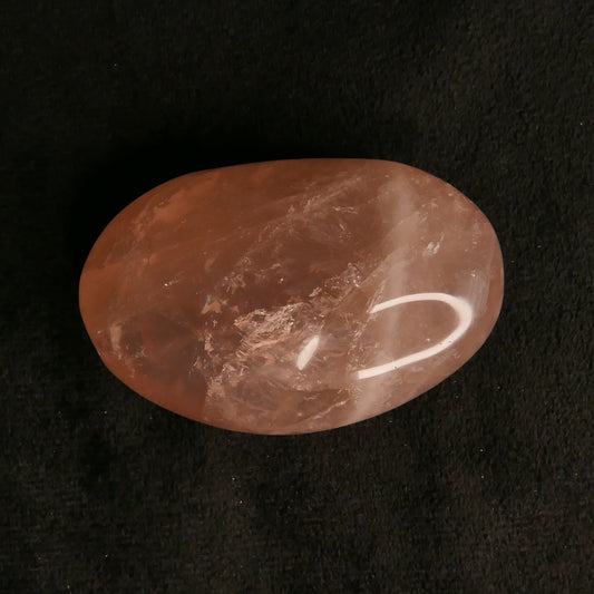 Rose Quartz Palm Stone | Snow Heart Crystals