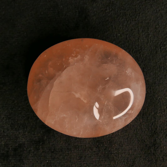 Rose Quartz Palm Stone | Snow Heart Crystals